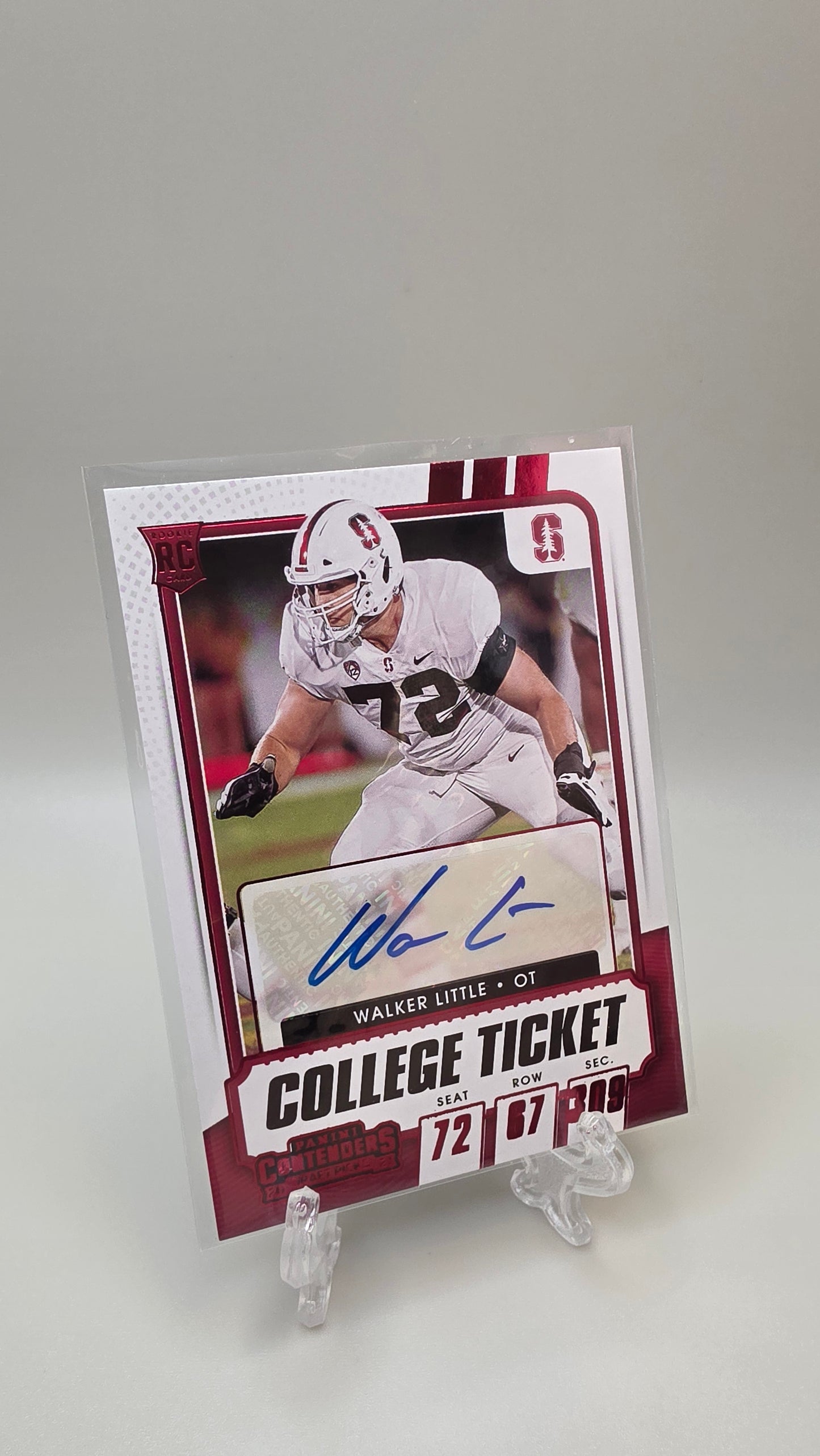 2021 Contenders Walker Little Red College Ticket Auto #221
