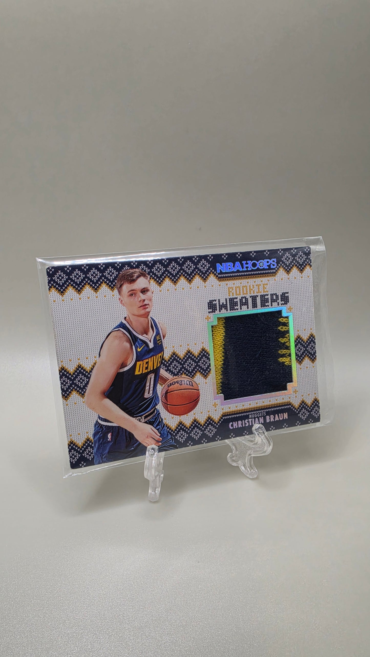 2022-23 NBA Hoops Christian Braun Rookie Sweaters #RS-CB