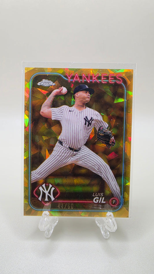 2024 Topps Chrome Sapphire Luis Gil Gold refractor /50 #USCS313
