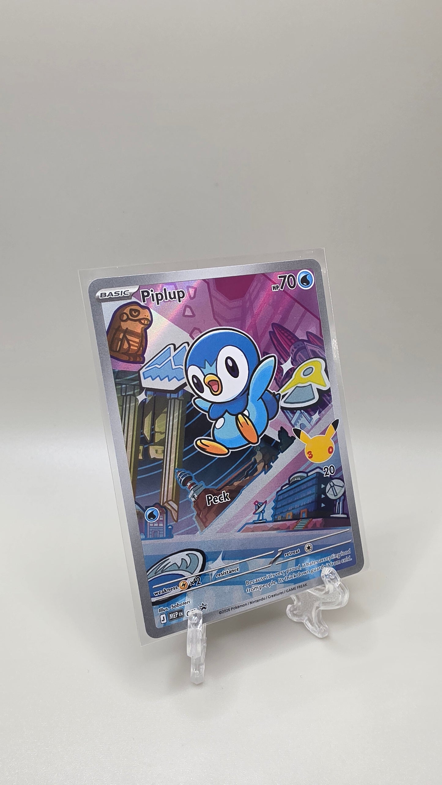 Pokémon TCG Piplup First Partner Illustration Series 1 Card
