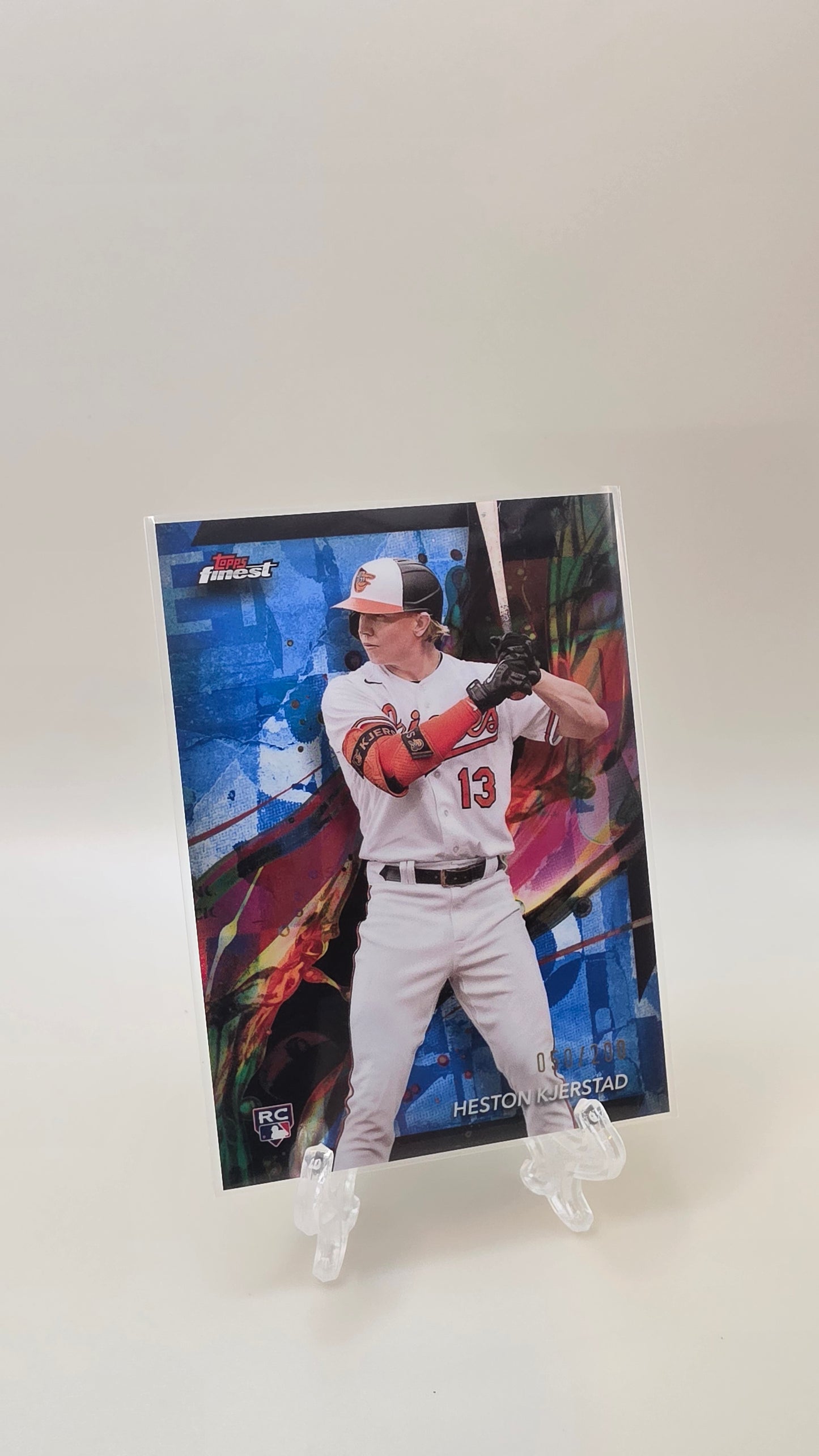 2024 Topps Finest Heston Kjerstad RC Blue Refractor /200 #43