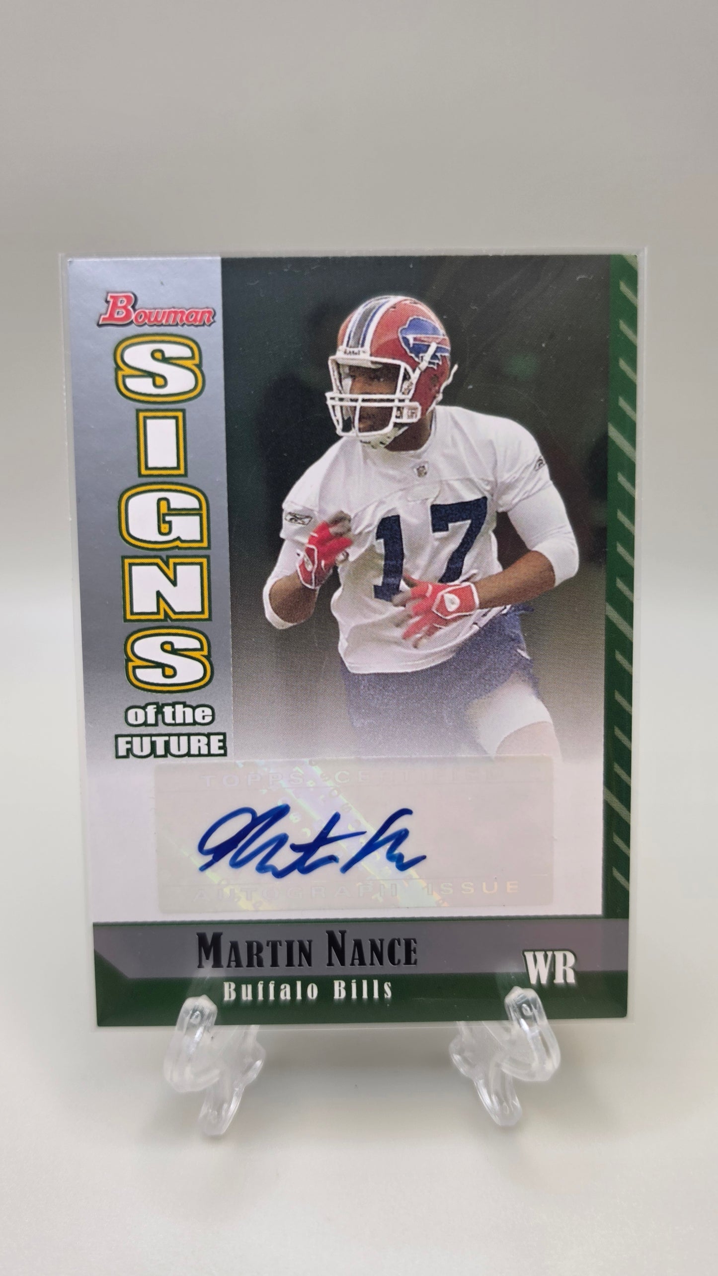 2006 Bowman Martin Nance Signs of the Future Auto #SF-MN