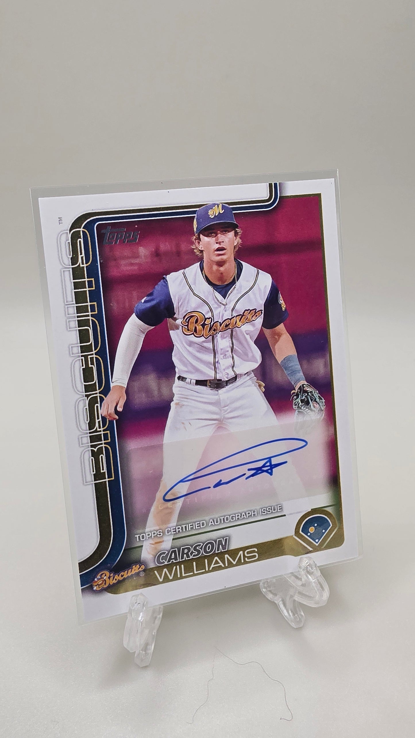 2025 Topps Pro Debut Carson Williams Base Auto #PD-127
