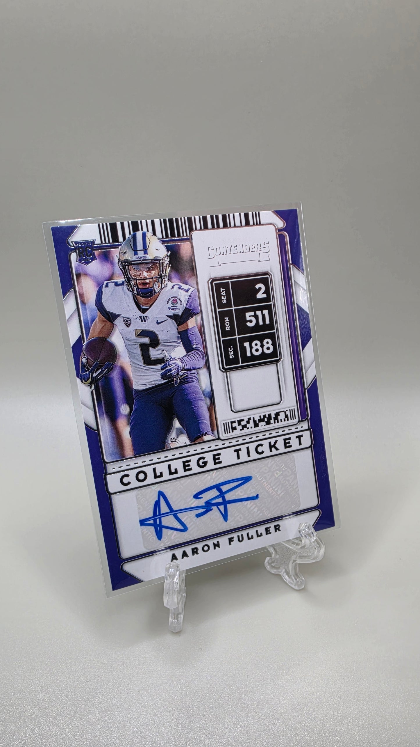 2020 Panini Contenders Aaron Fuller College Ticket Auto #323