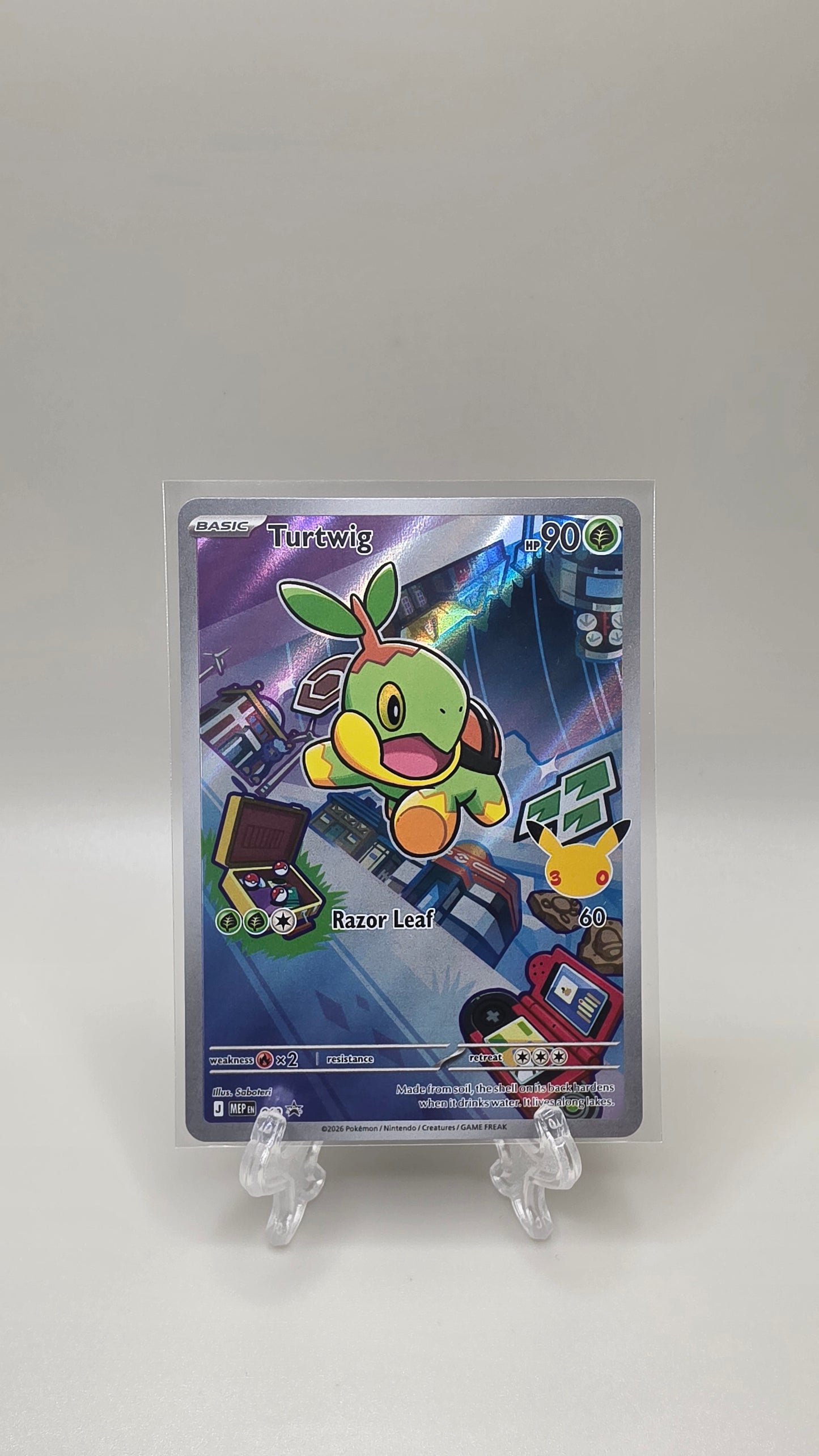 Pokémon TCG Turtwig First Partner Illustration Series 1 Card