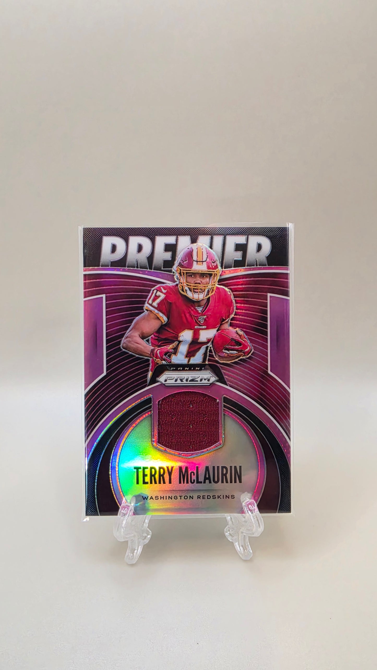 2019 Panini Prizm Terry McLaurin Premier Silver Mem #PJ-TMC