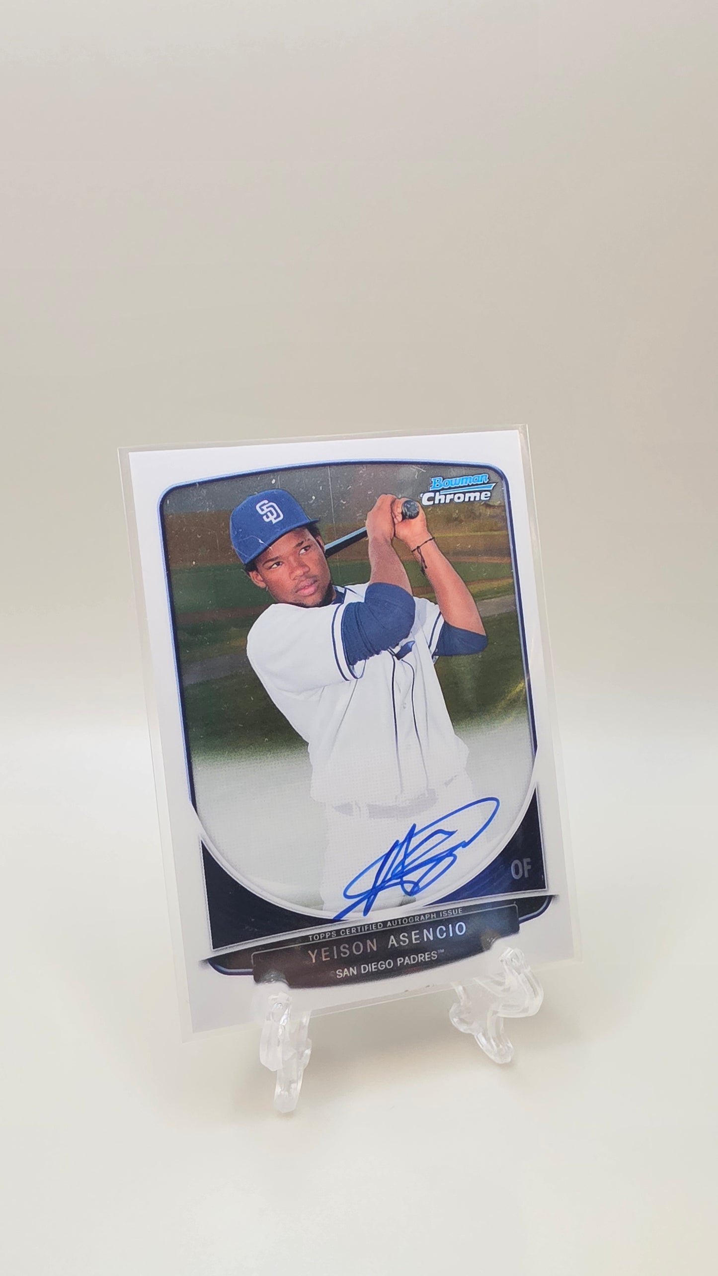 2013 Bowman Chrome Yeison Asencio Auto #BCA-YA