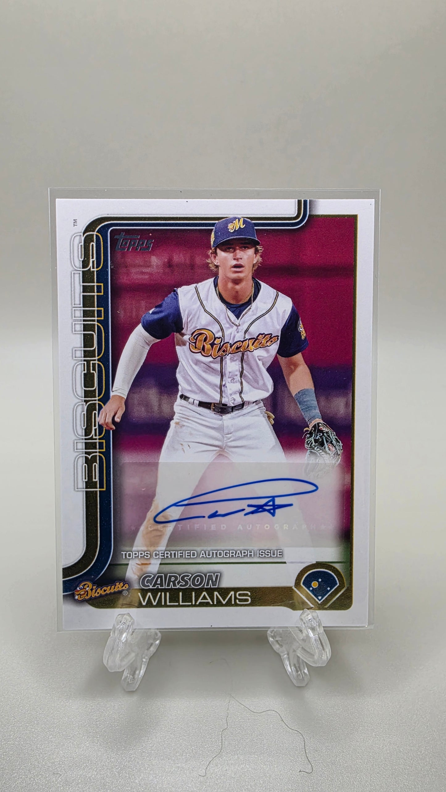 2025 Topps Pro Debut Carson Williams Base Auto #PD-127