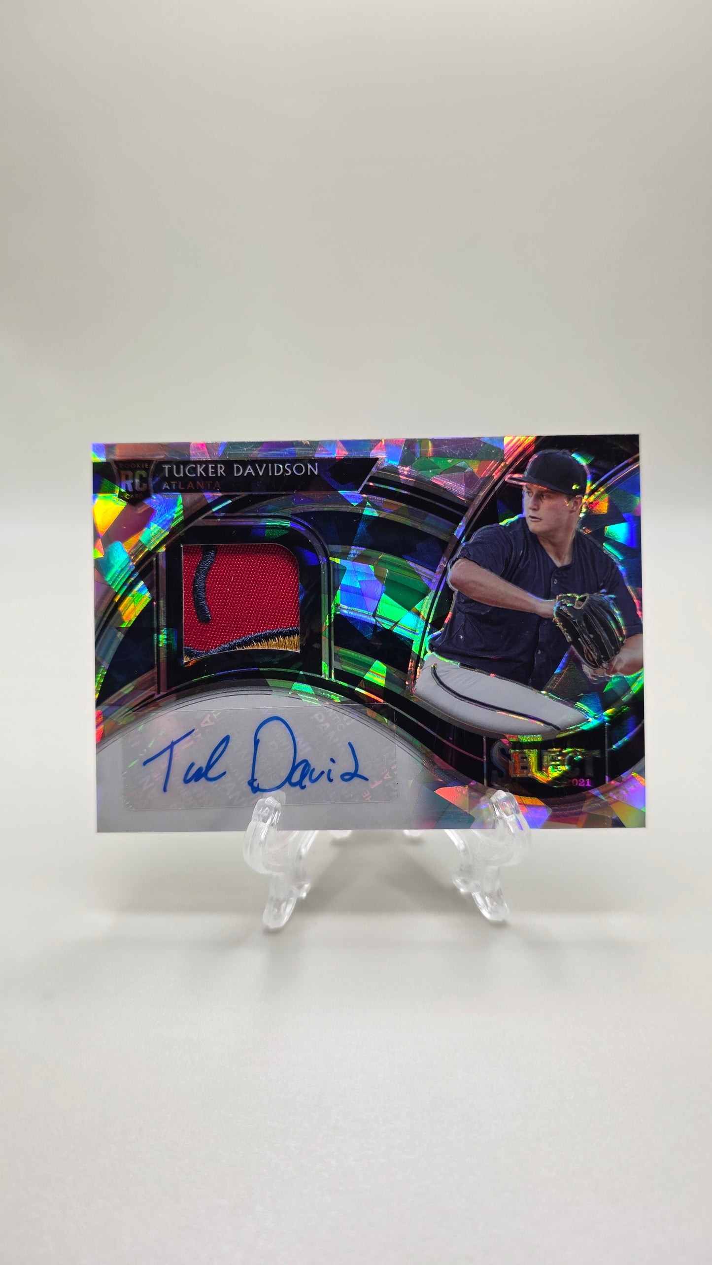2021 Select Baseball Tucker Davidson Rookie Patch Auto #/25 Card #RJA-TD
