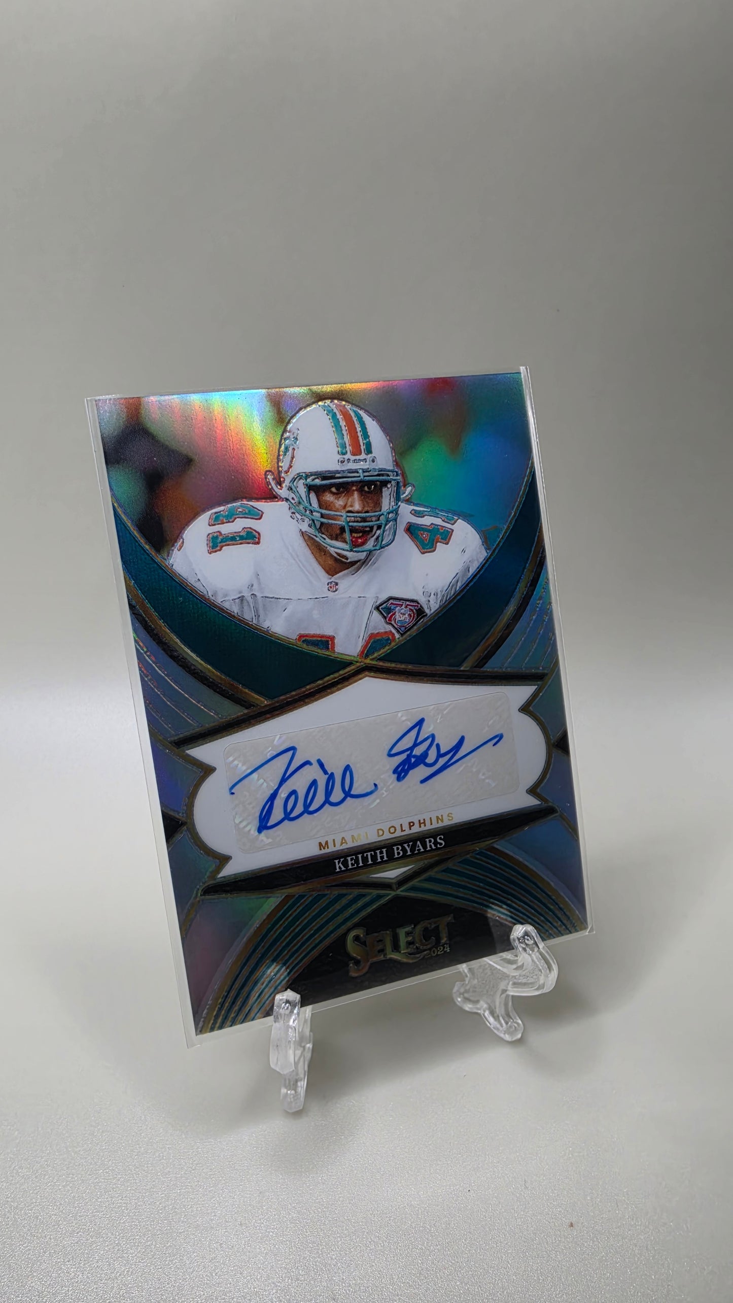 2024 Panini Select Keith Byars Silver Prizm Auto Card #SSP-KBS