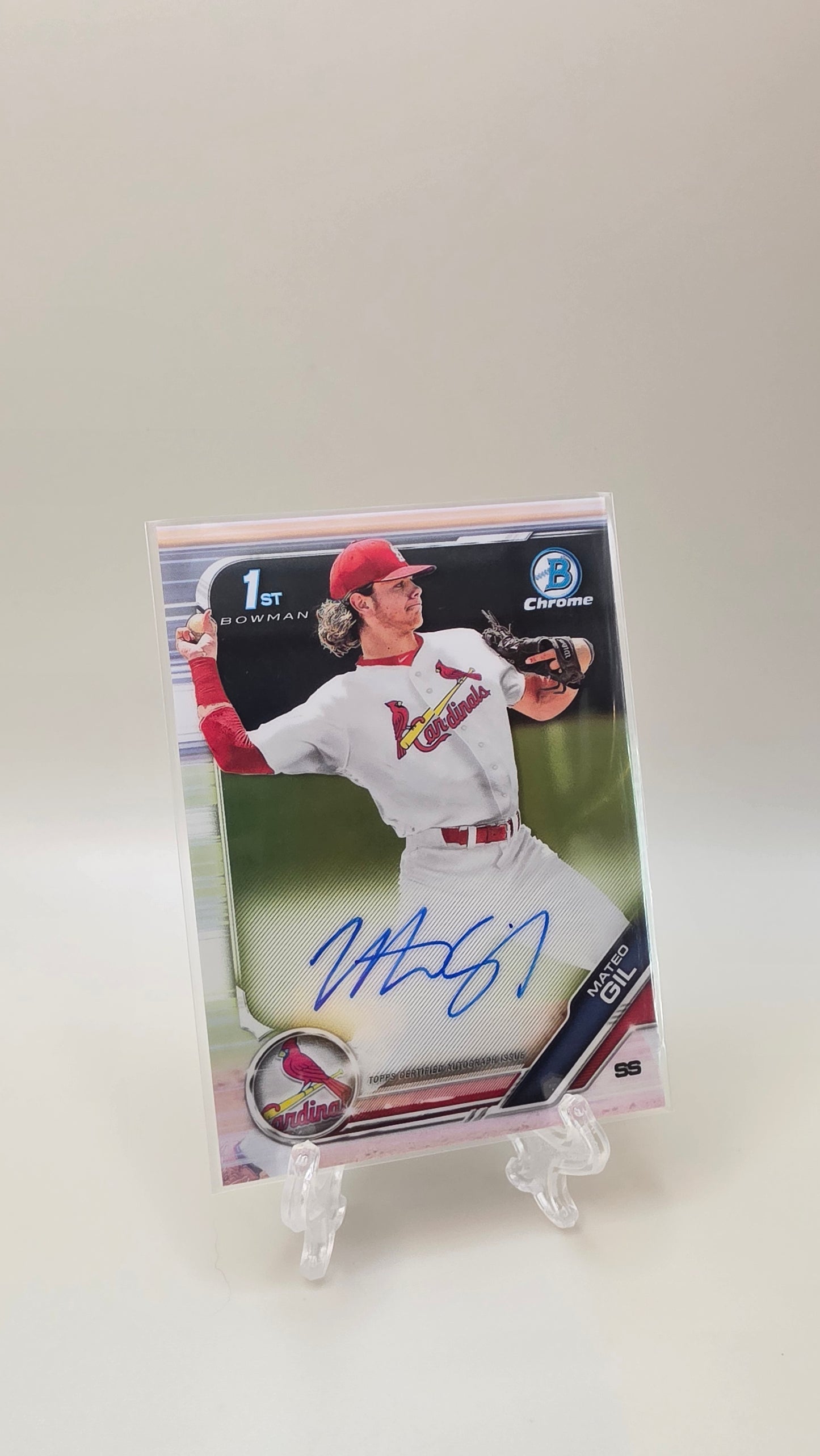 2019 Bowman Chrome 1st Mateo Gil Auto #CPA-MG