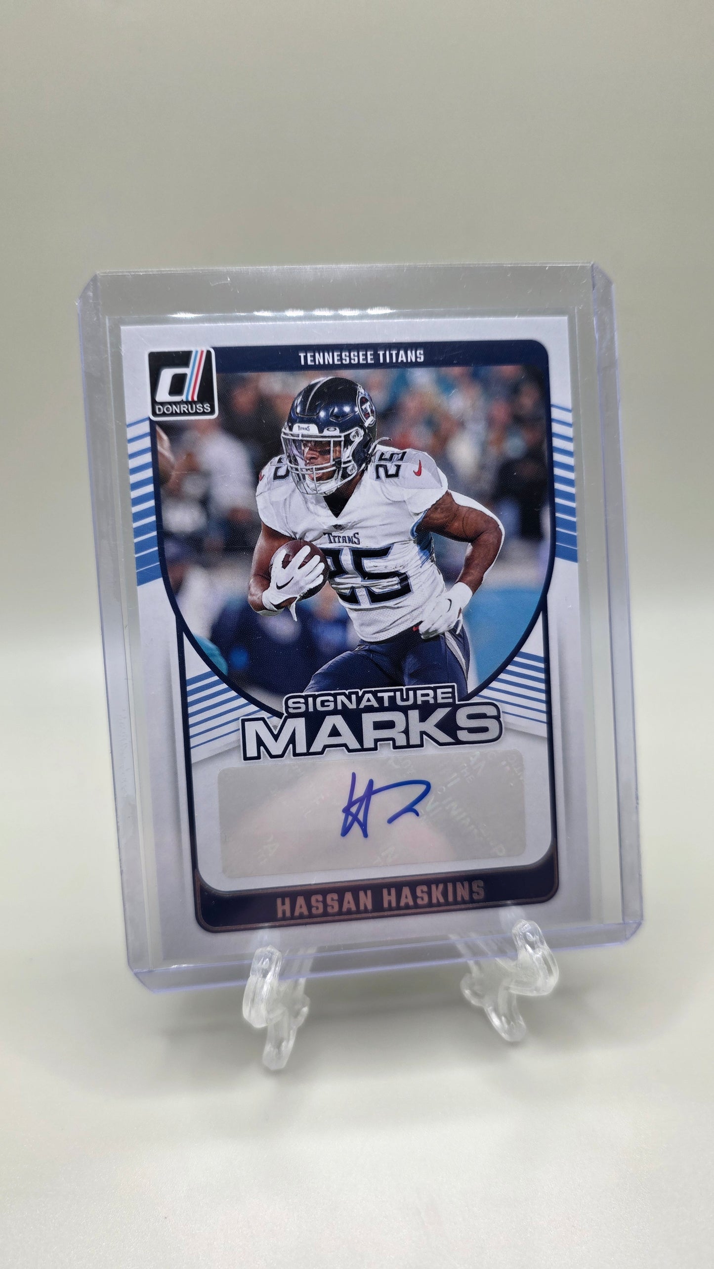 2024 Donruss Hassan Haskins Signature Marks Autograph Card # SMA-HHA