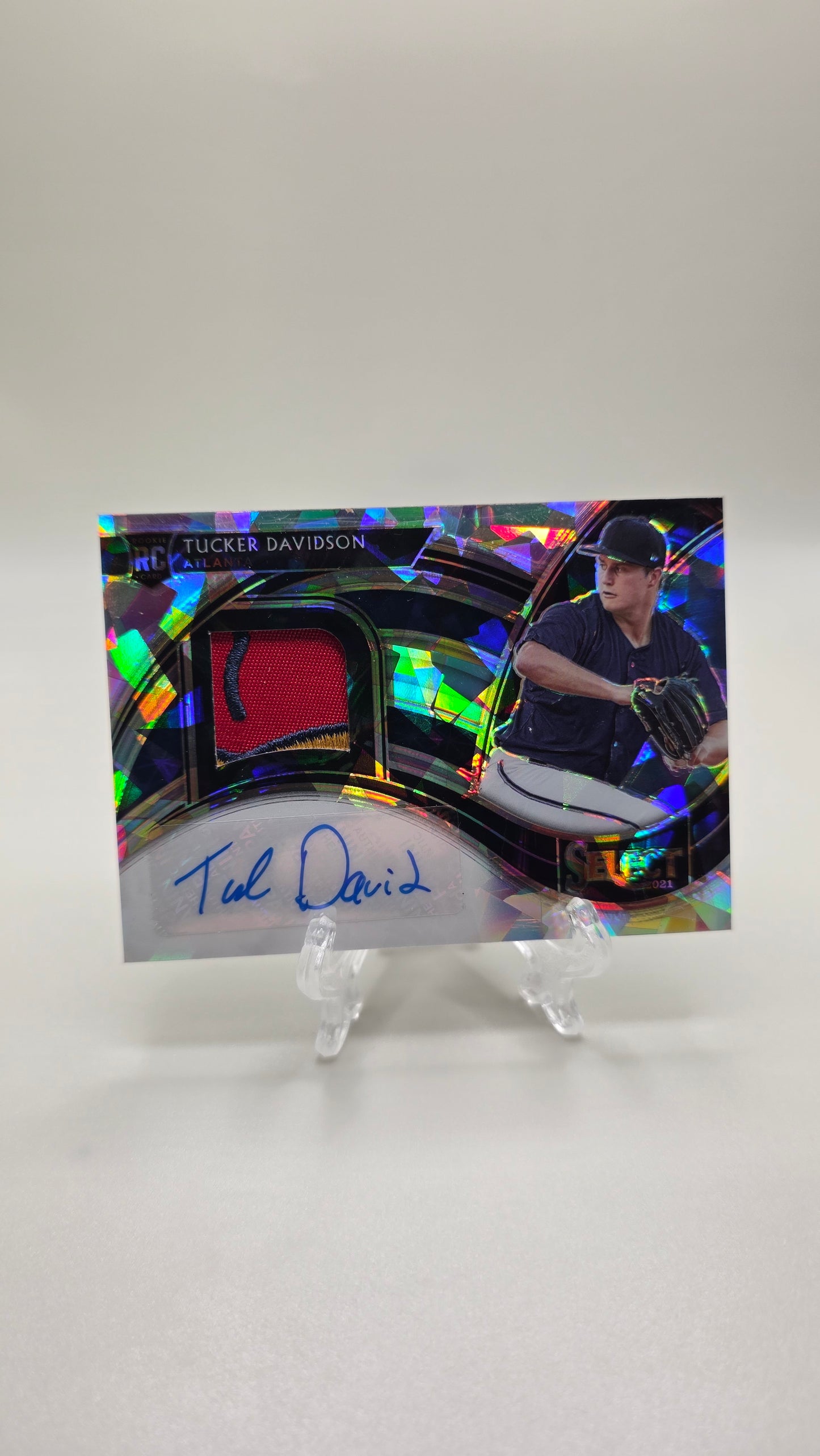 2021 Select Baseball Tucker Davidson Rookie Patch Auto #/25 Card #RJA-TD