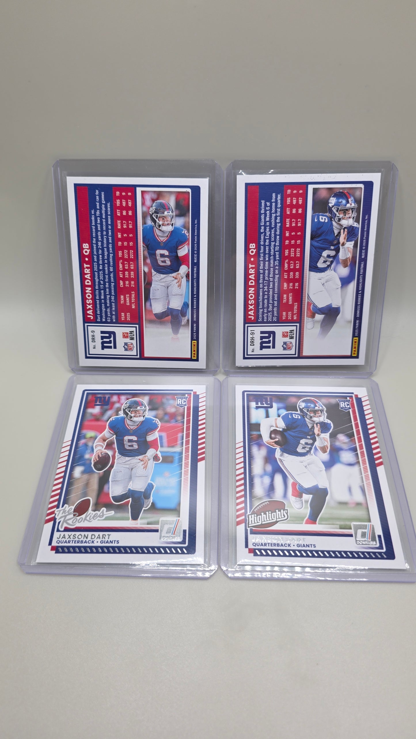 New York Giants 2025 Rookie Cards Lot!! (Jaxon Dart,Cam Skattebo&Abdul Carter)