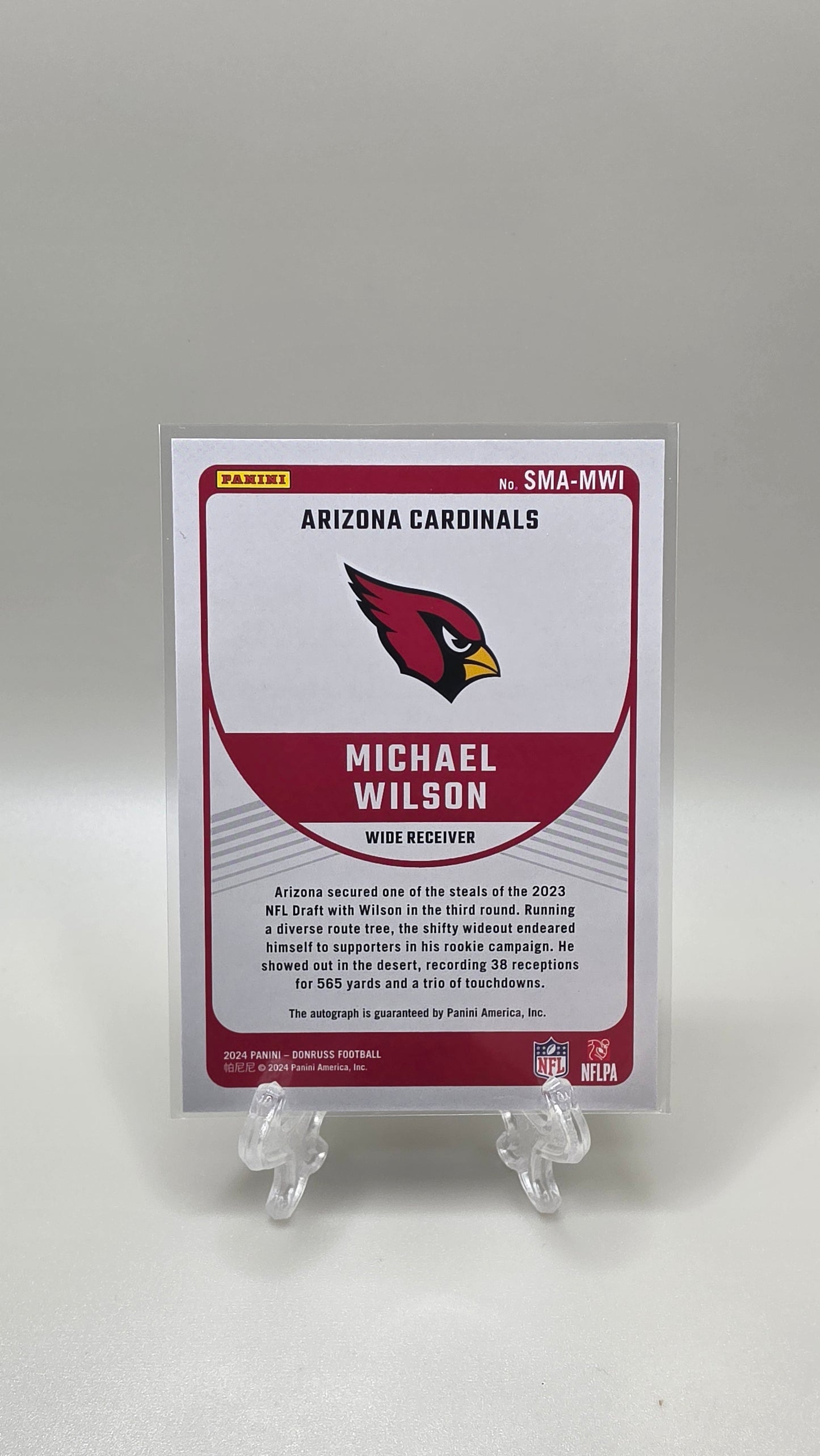2024 Panini Donruss Michael Wilson Signature Marks Auto Card #SMA-MWI