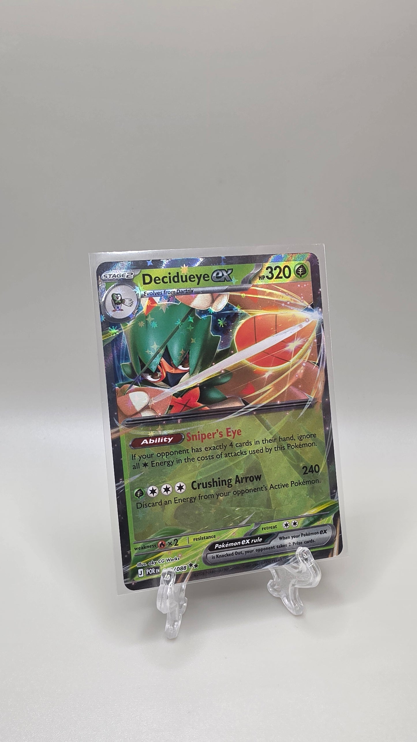 Pokémon TCG Decidueye EX 012/088 Perfect Order English