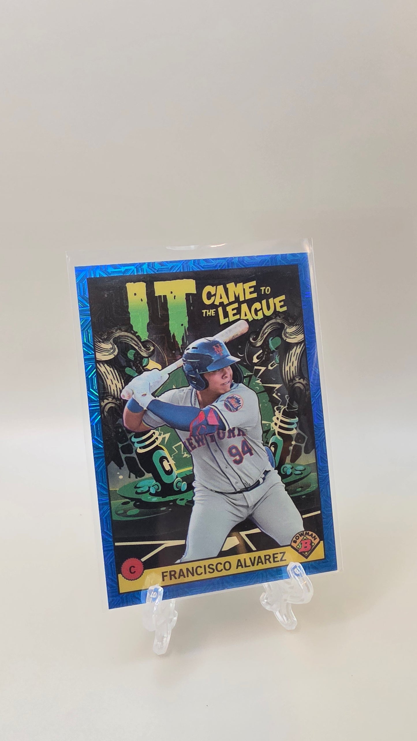 2022 Topps Bowman Francisco Alvarez It Came to the League Blue Mojo /150 #ICFL-13