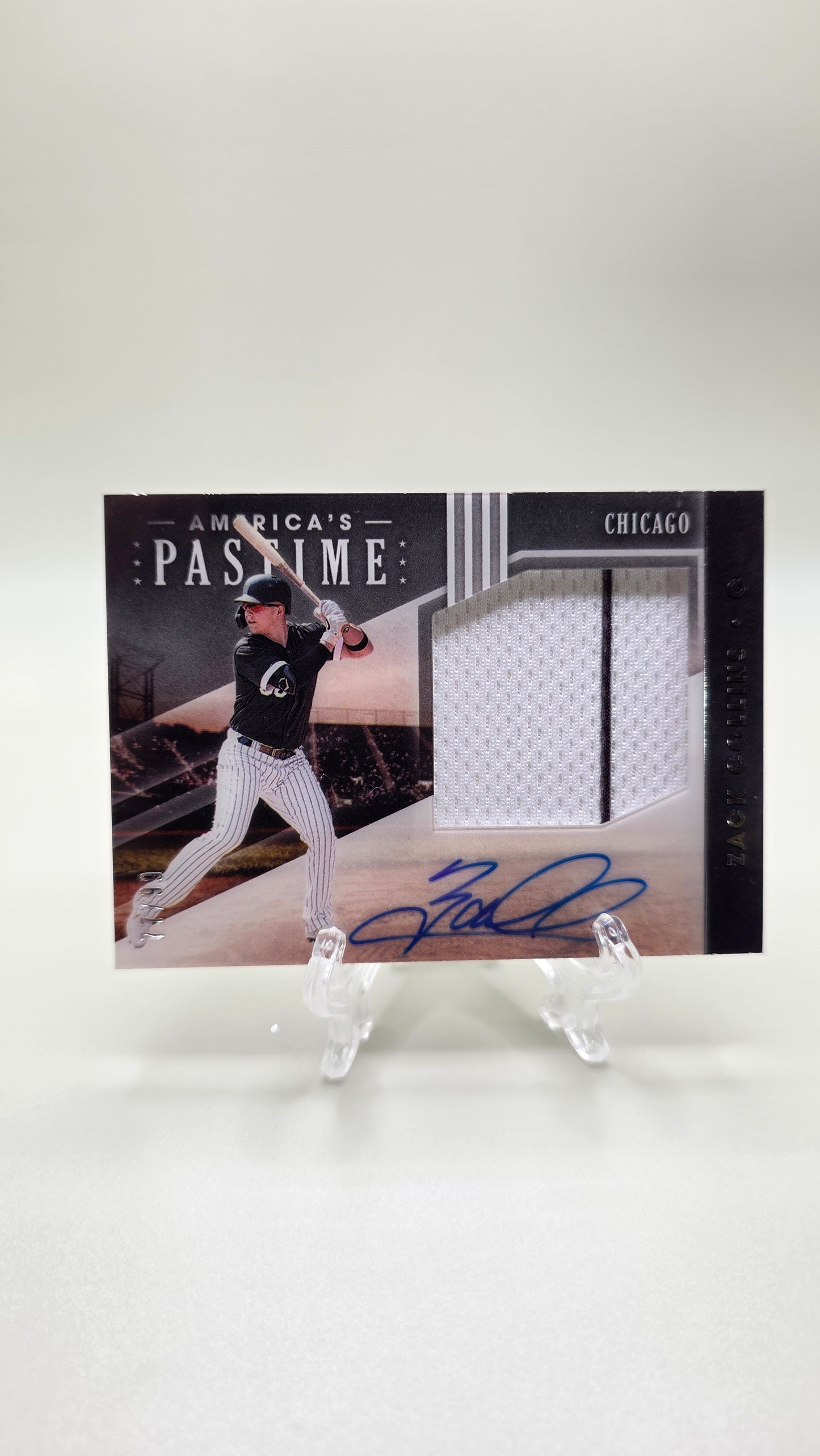2020 America's Pastime Baseball Zack Collins Patch Auto # /99 Card #MS-ZC
