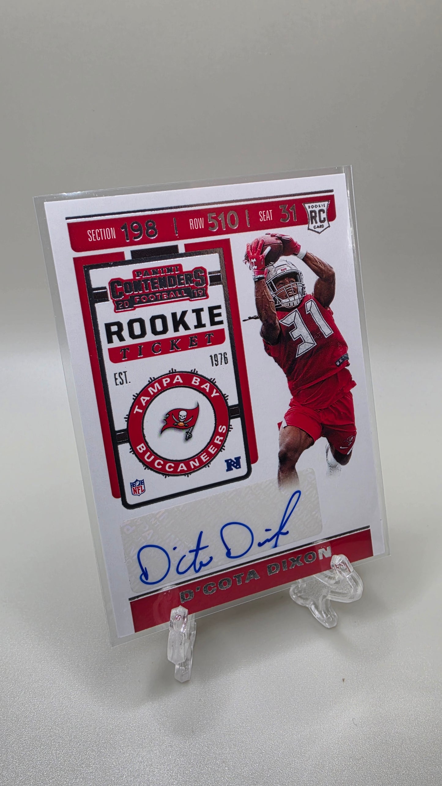 2019 Panini Contenders D'Cota Dixon Rookie Card #255