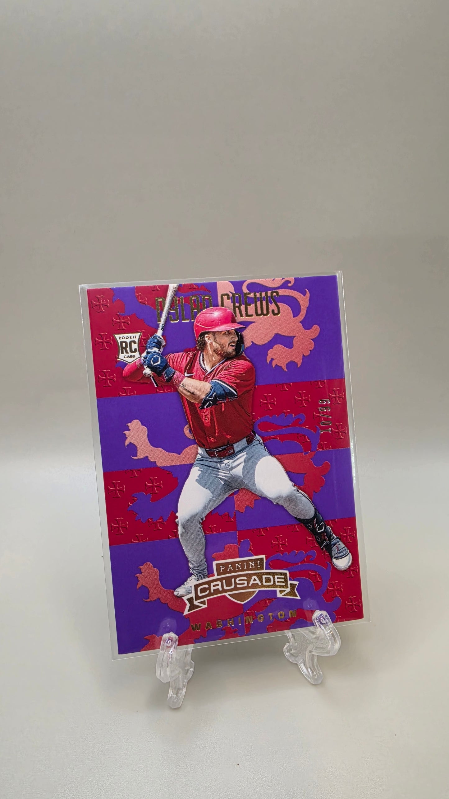 2025 Panini Crusade Dylan Crews Red /99 #70