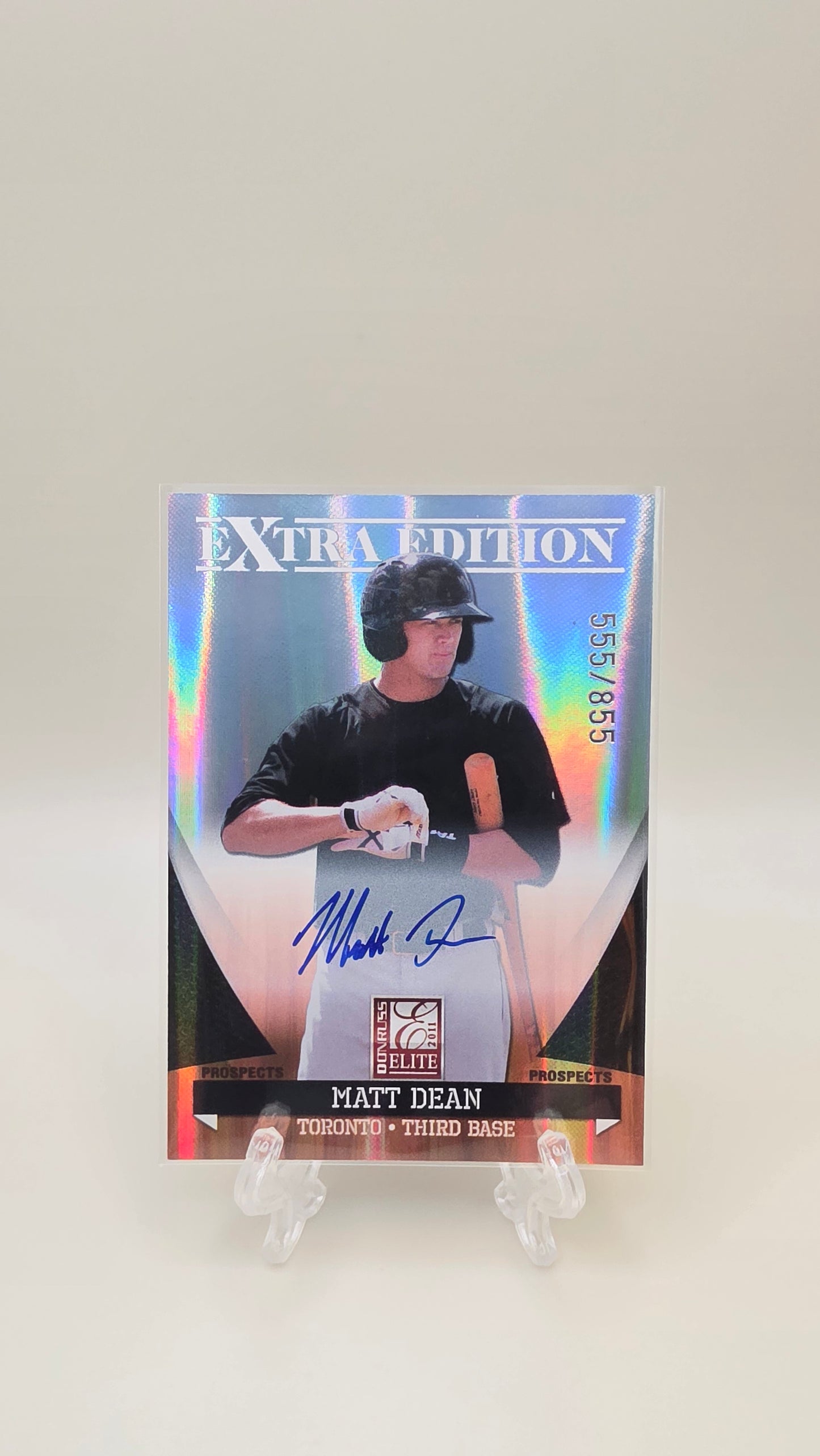 2011 Donruss Elite Matt Dean Extra Edition Auto /855 #P-32