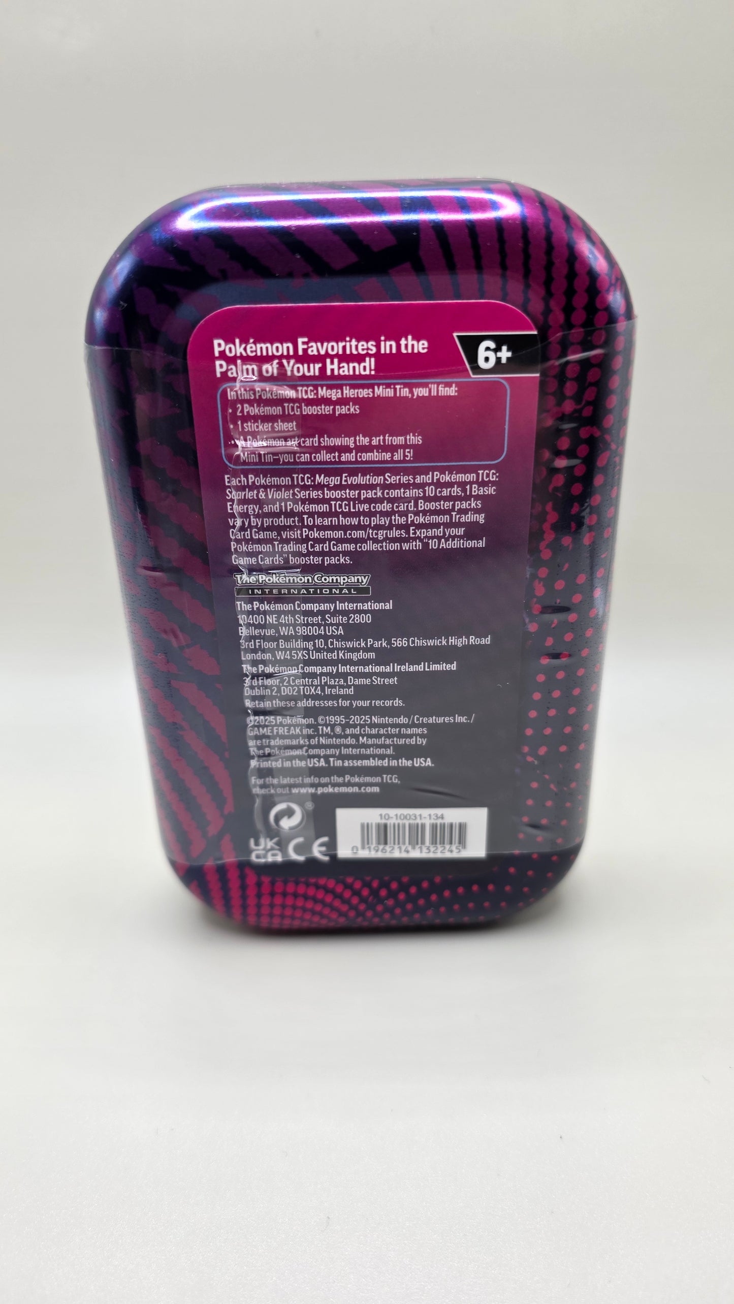 Pokemon TCG Mega Heroes Mini Tins Factory Sealed