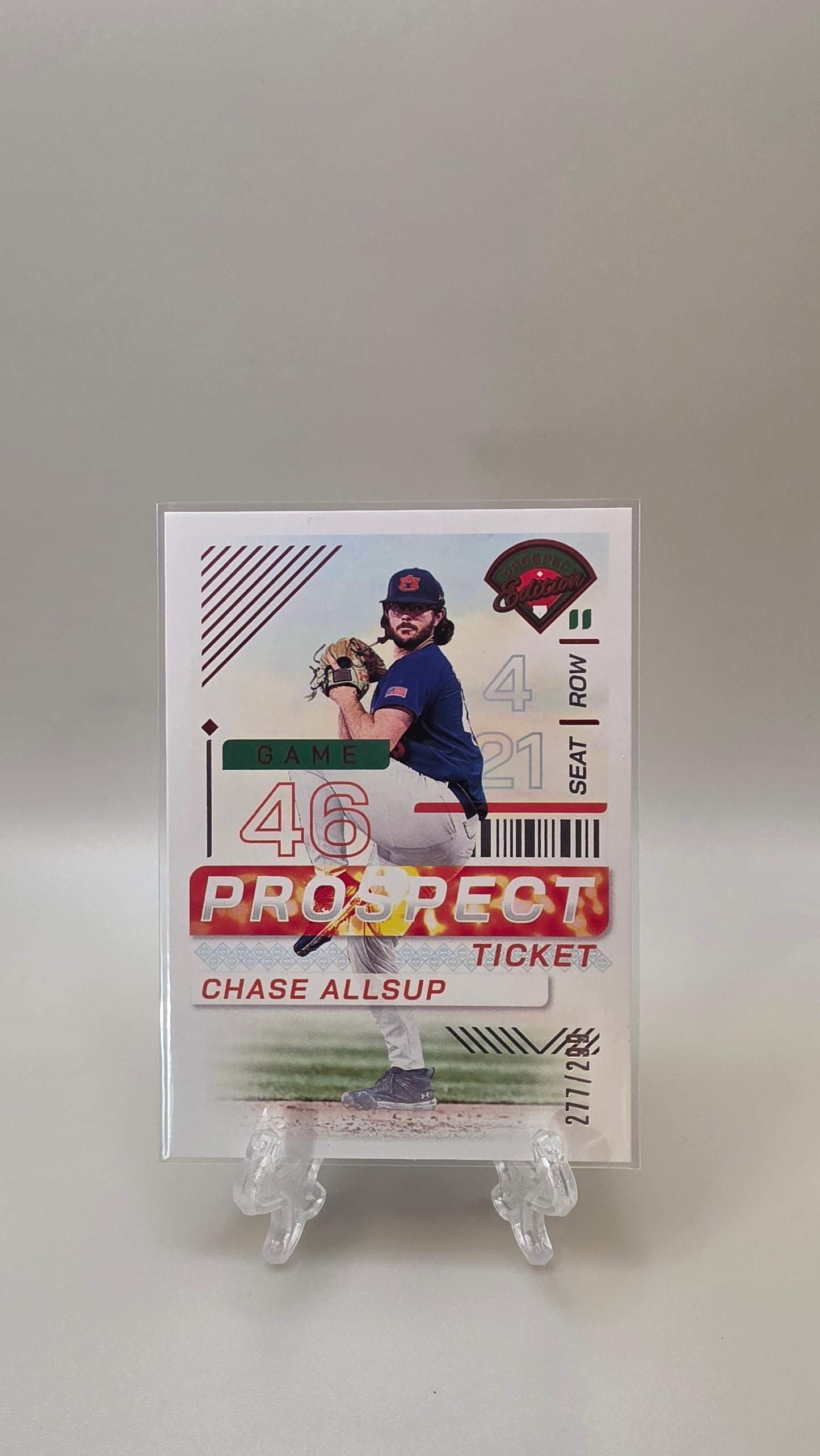 2024 Prospect Edition Chase Allsup Prospect Ticket Purple /299 #75