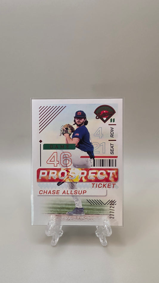 2024 Prospect Edition Chase Allsup Prospect Ticket Purple /299 #75