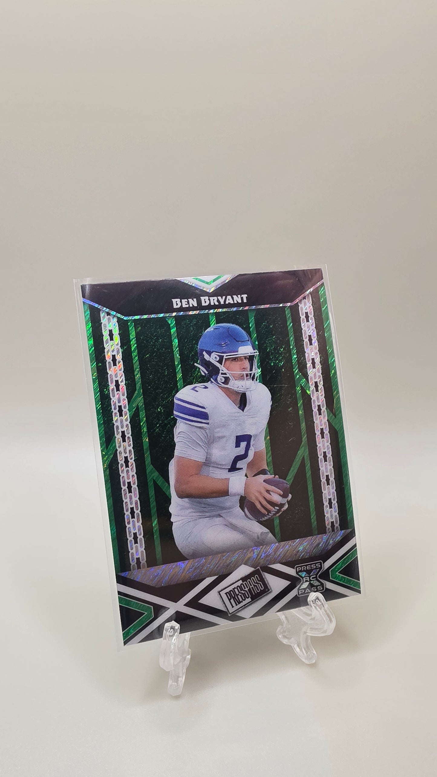 2024 Leaf PressPass Ben Bryant Green RC /7 #PPB-268