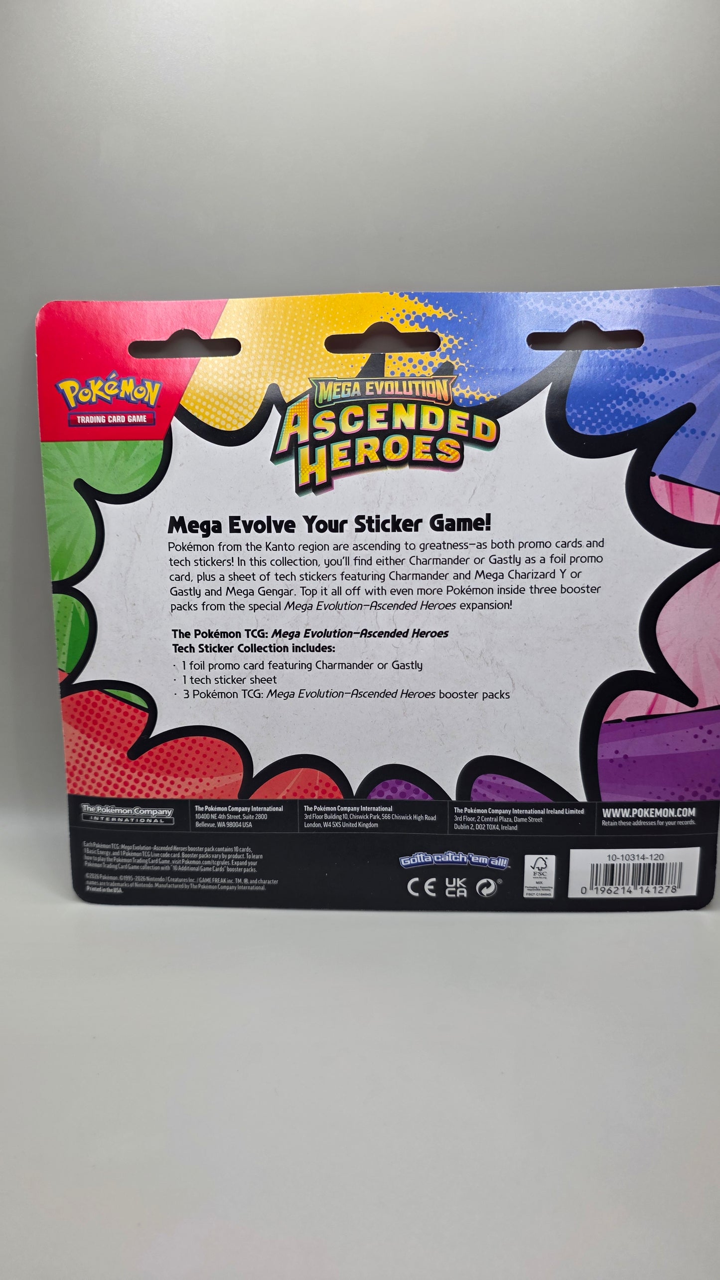 Pokémon TCG Ascended Heroes Charmander Tech Sticker Collection