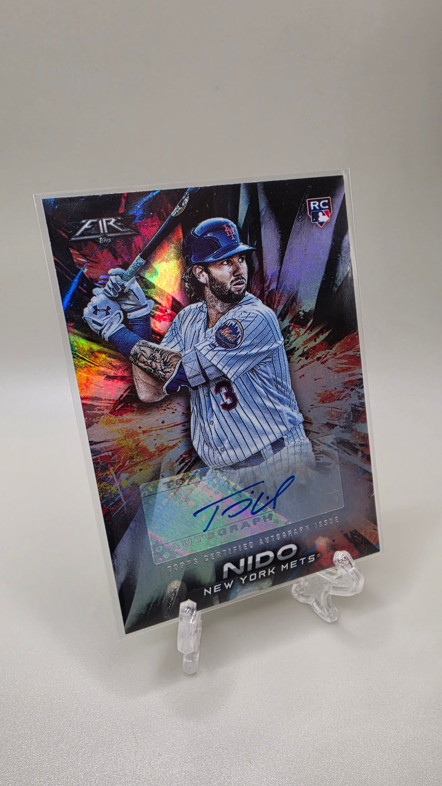 2018 Topps Fire Tomas Nido Auto Card # FA-TN