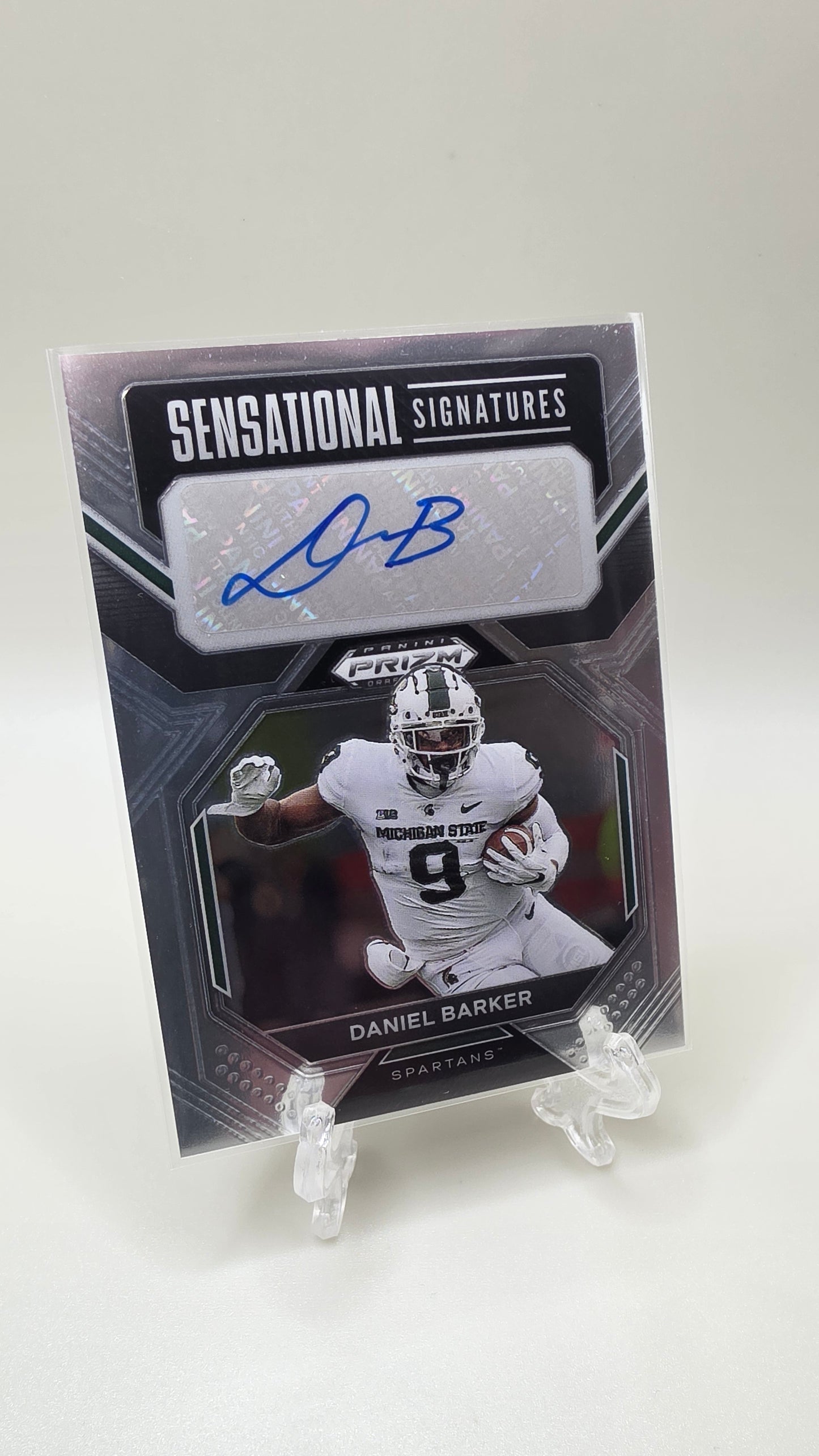 2023 Panini Prizm Draft Picks Sensational Signatures Daniel Barker Auto Card #SS-DAB