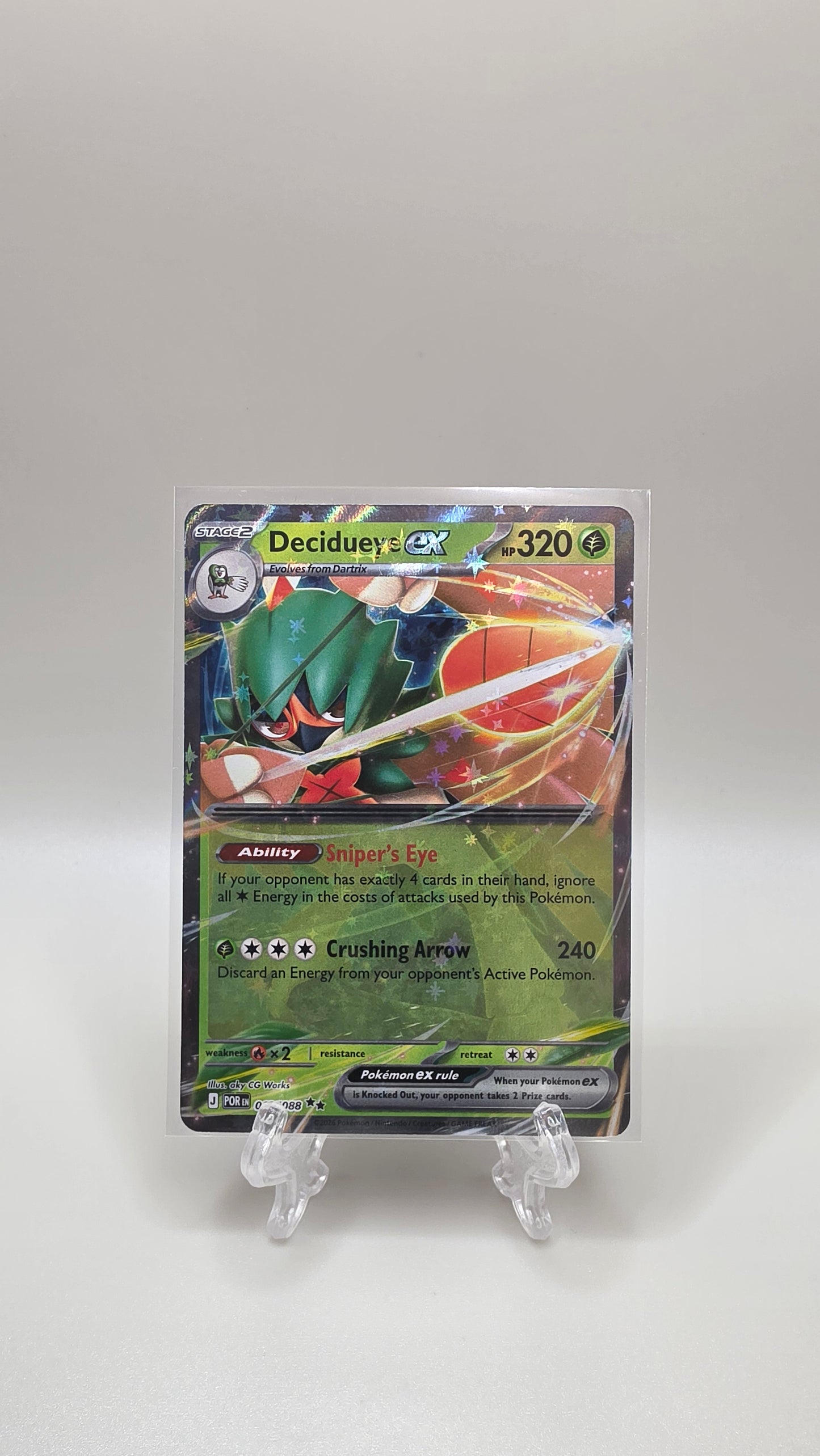 Pokémon TCG Decidueye EX 012/088 Perfect Order English