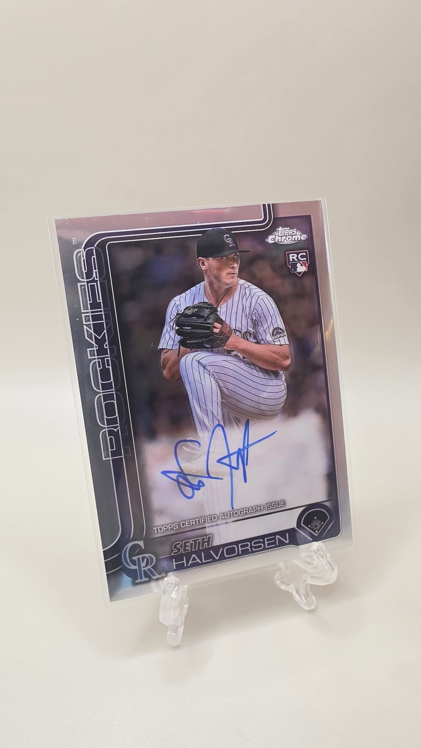 2025 Topps Chrome Seth Halvorsen Rookie Auto Card # RA-SH