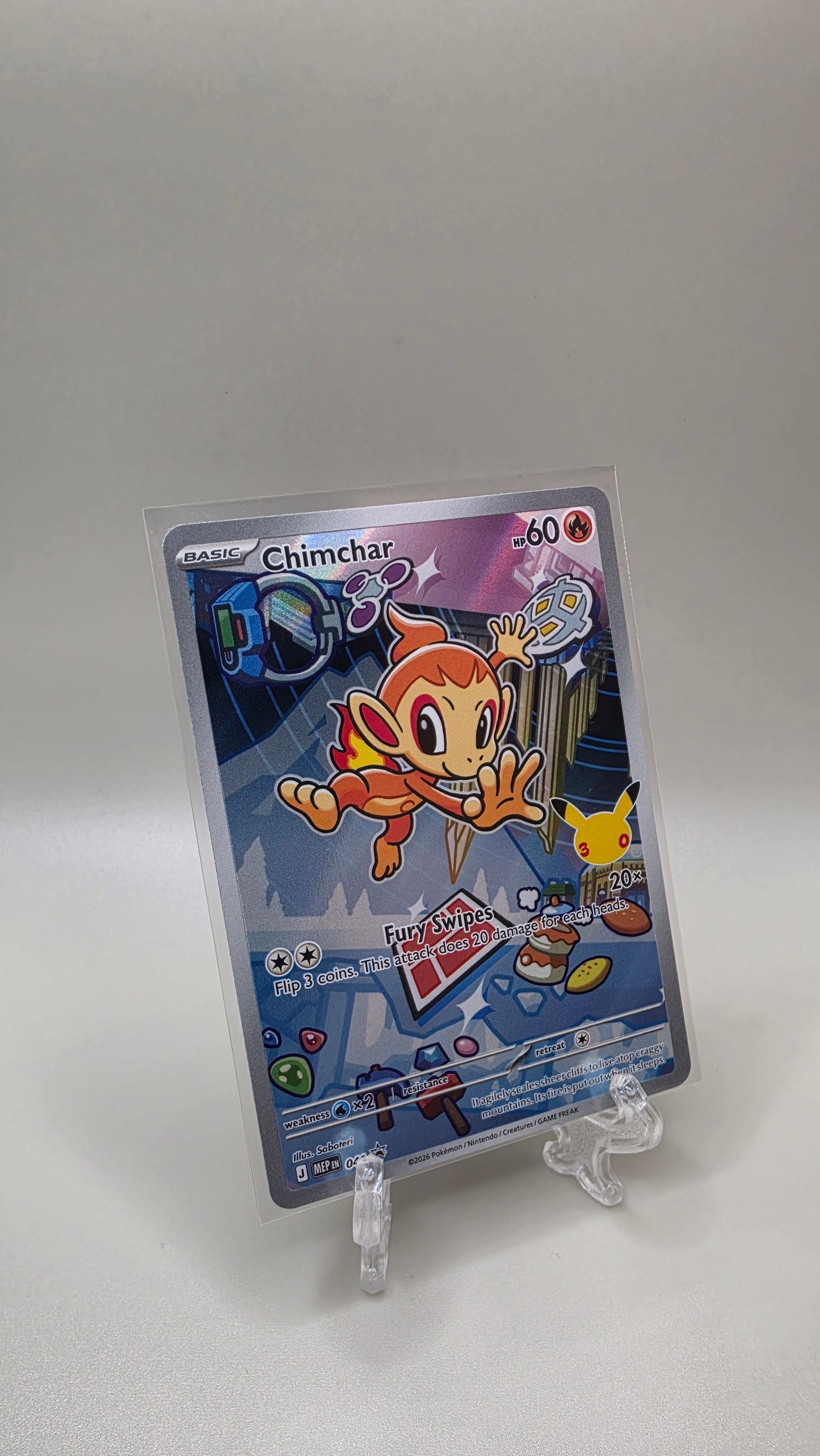 Pokémon TCG Chimchar First Partner Illustration Series 1 Card
