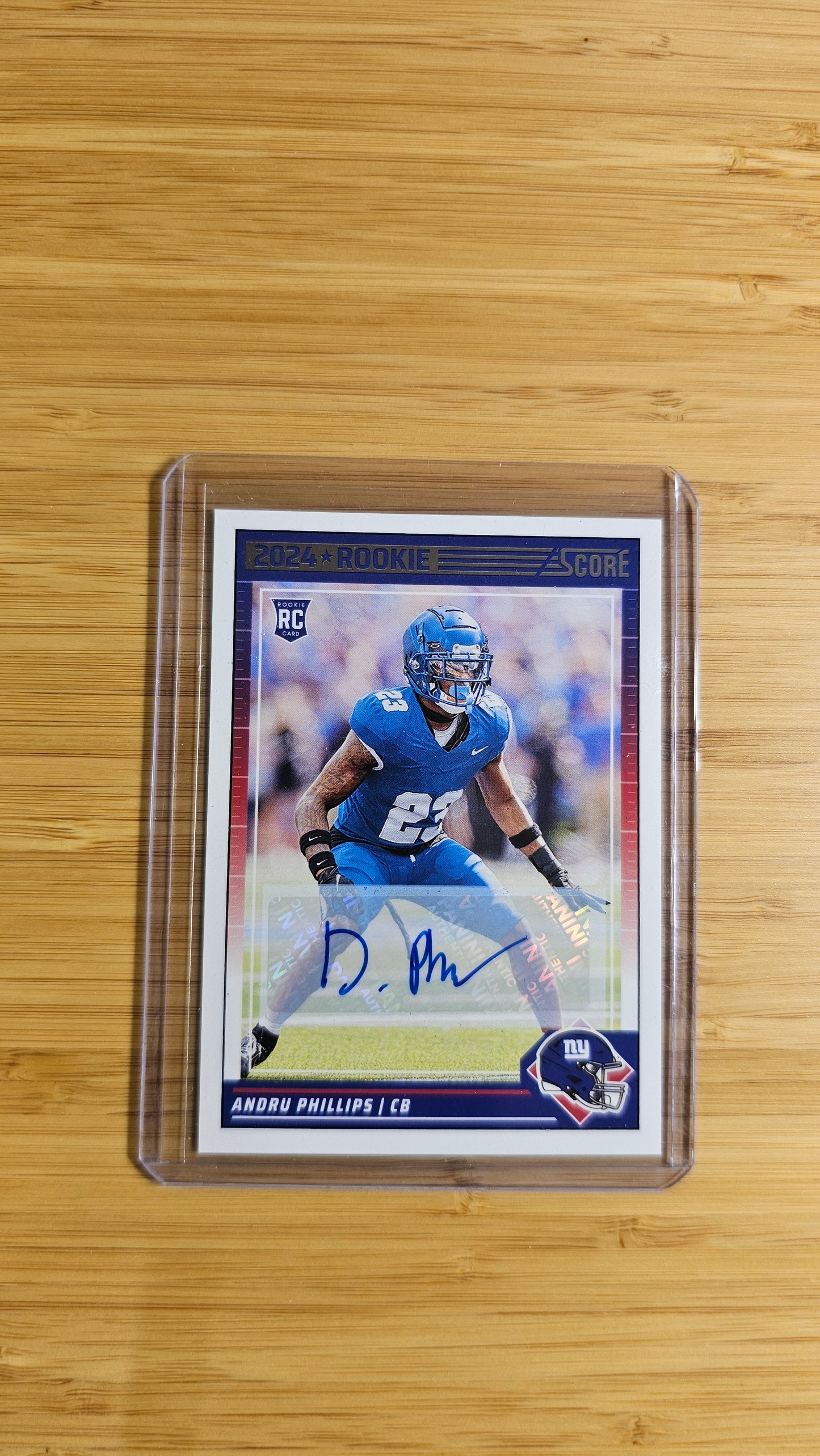 2024 Score Andru Phillips Autograph Card # No.349