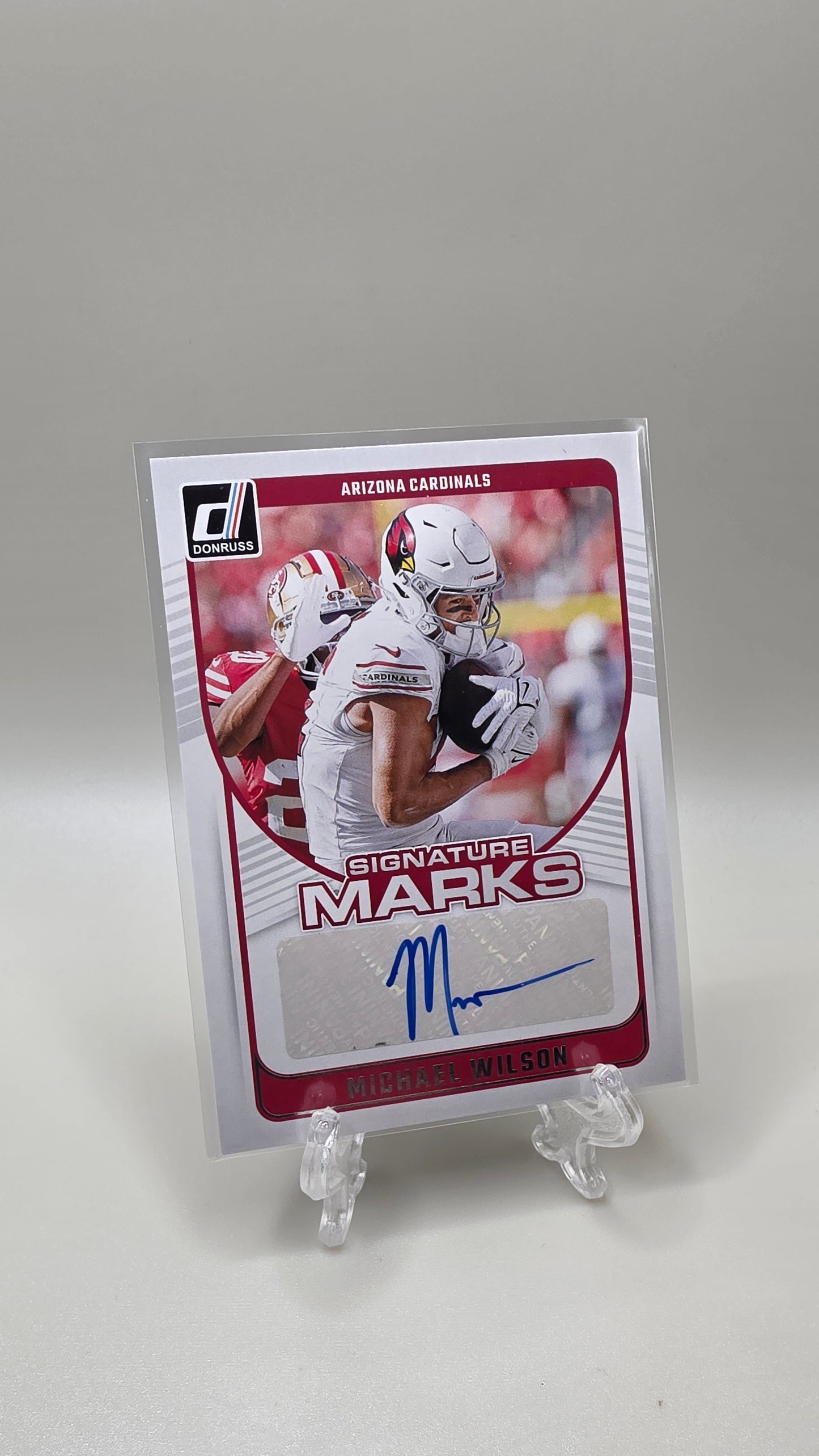 2024 Panini Donruss Michael Wilson Signature Marks Auto Card #SMA-MWI