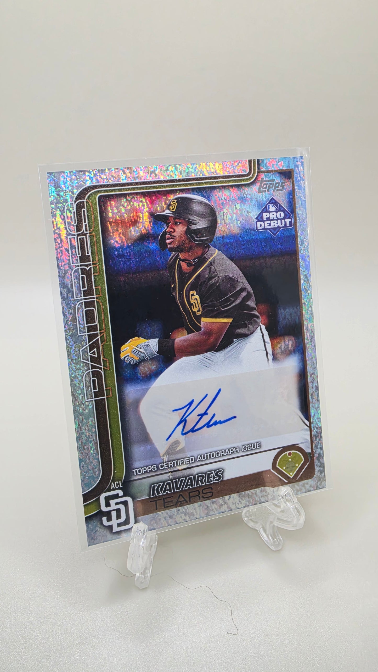 2025 Topps Pro Debut Kavares Tears Sparkle Foil Auto /175 #PD-110