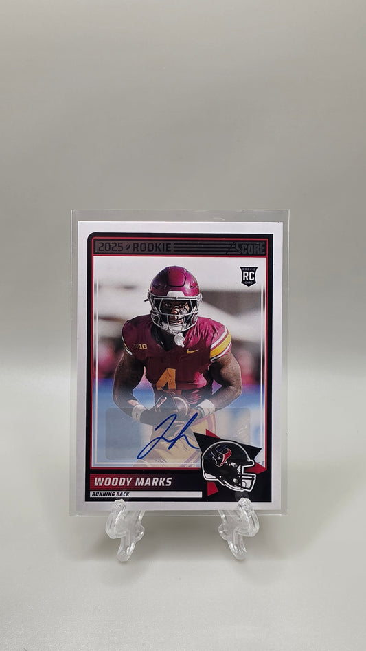 2025 Panini Score Woody Marks Rookie Auto #43