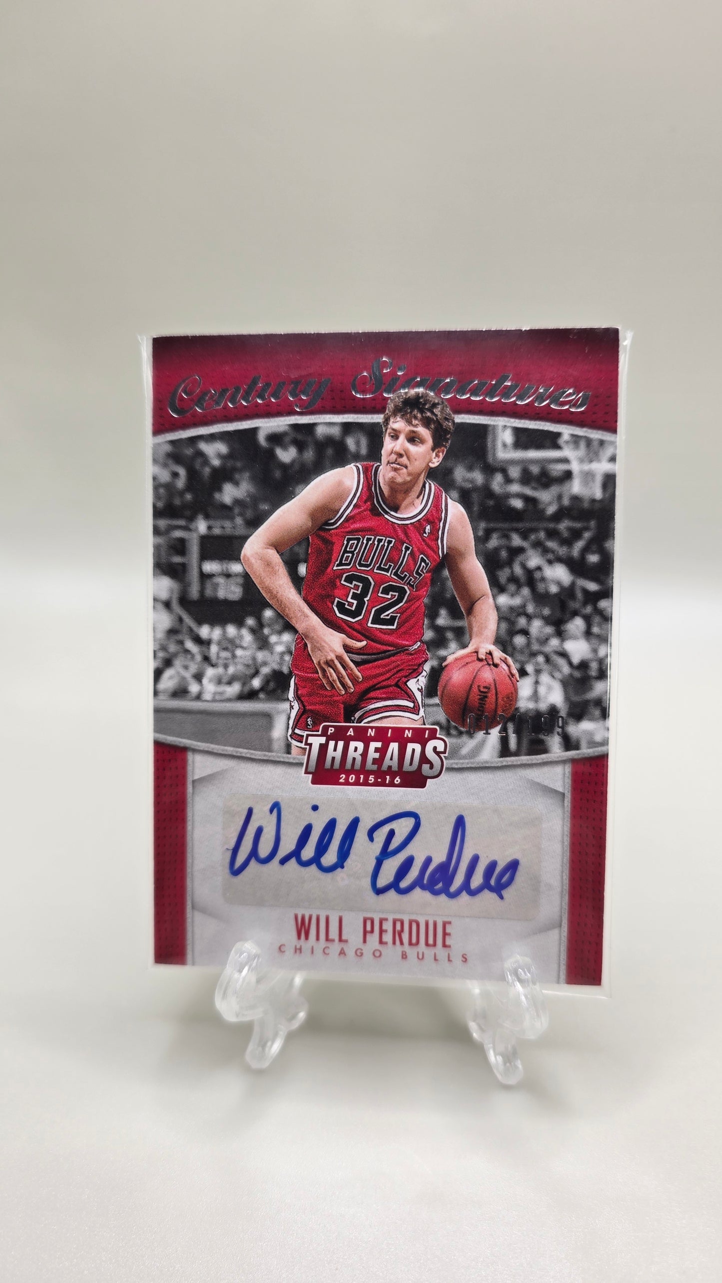 2015-16 Panini Threads Century Signatures Will Purdue Auto # /199 Card # CS-WPD