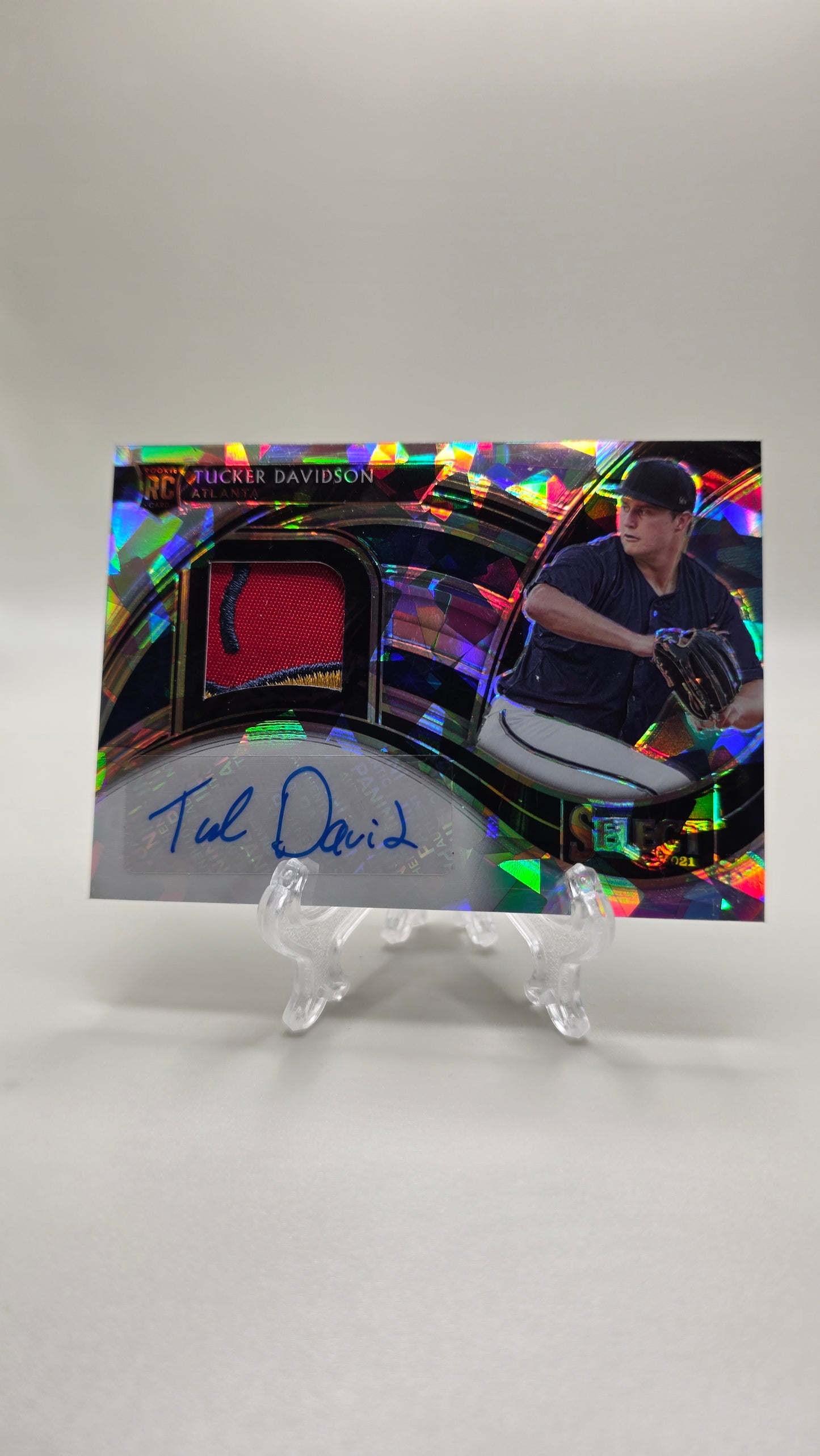 2021 Select Baseball Tucker Davidson Rookie Patch Auto #/25 Card #RJA-TD