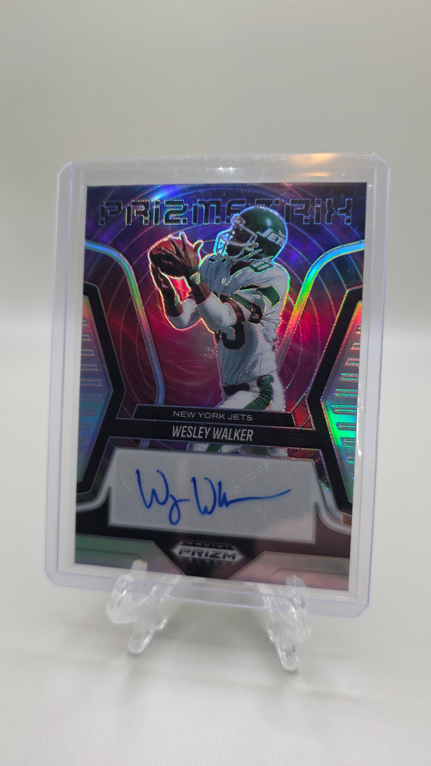 2025 Panini Prizm Wesley Walker Prismatrix Autograph Card # PS-WWR