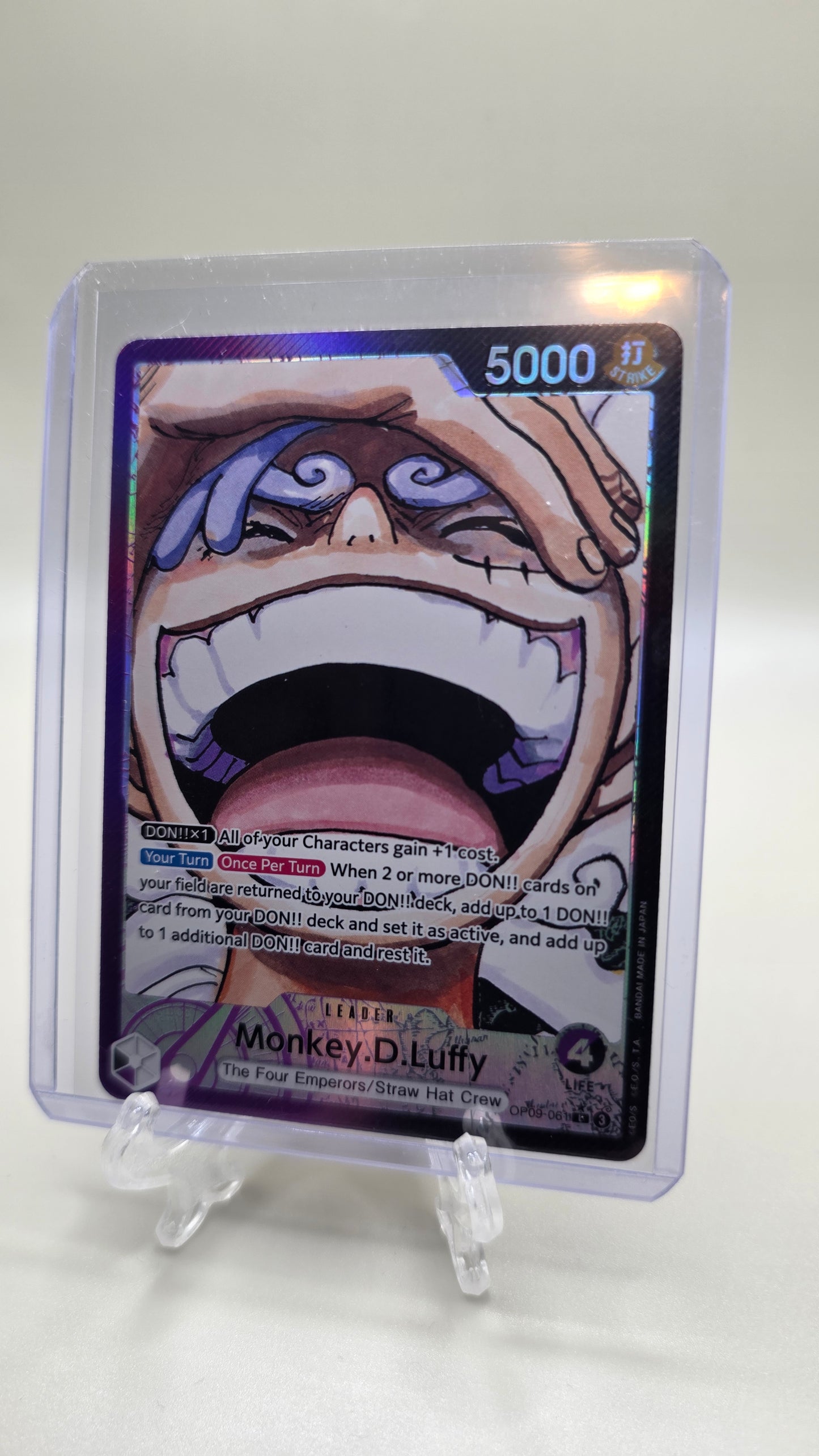 Monkey.D.Luffy OP09-061 L⭐ Alt Art One Piece TCG (Emperors in the New World Set) English
