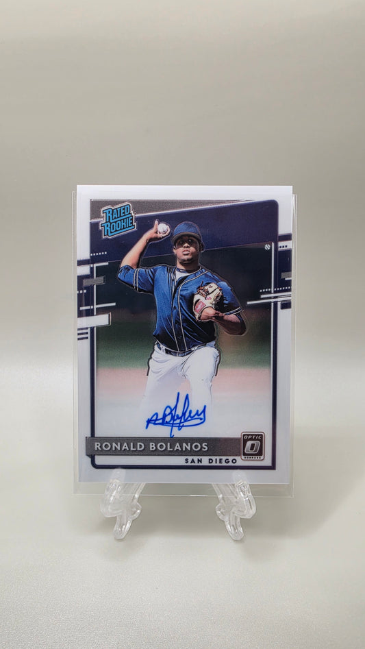 2020 Panini Donruss Ronald Bolanos Rated Rookie Auto Card #RRS-RB