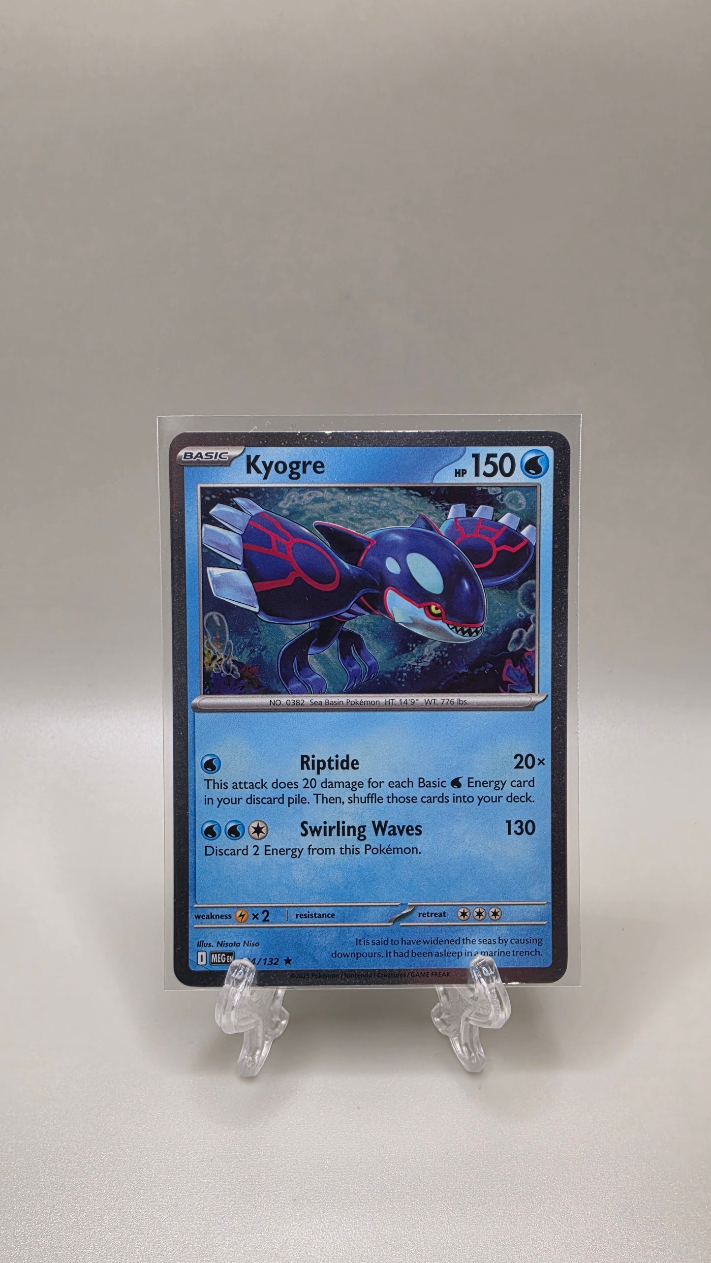 Pokémon TCG Kyogre 034/132 Promo Card English