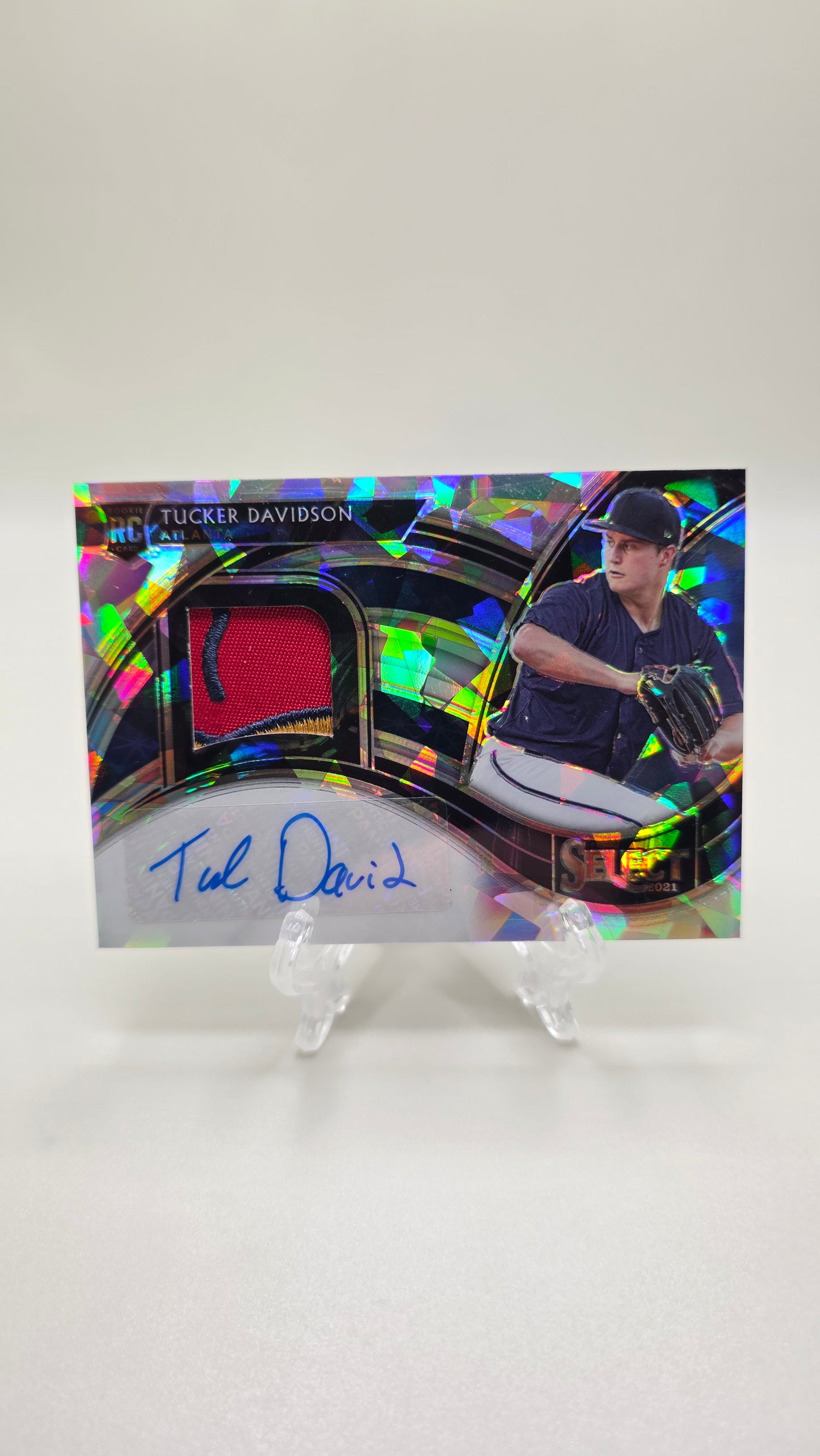 2021 Select Baseball Tucker Davidson Rookie Patch Auto #/25 Card #RJA-TD