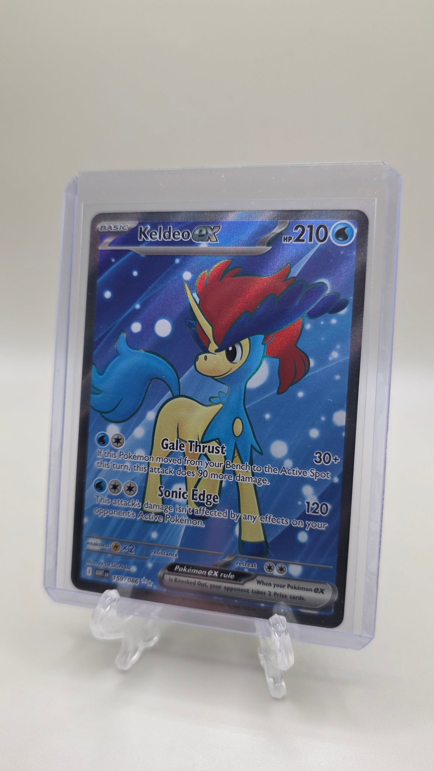 Keldeo EX 159/086 Alt Art (SV White Flare Set) English