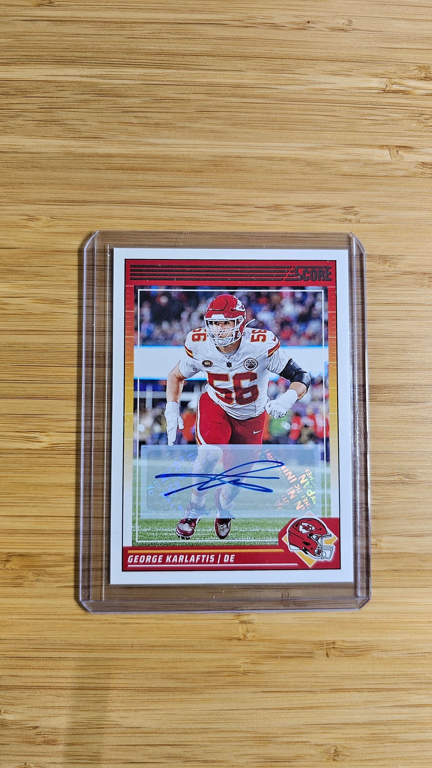 2024 Score George Karlaftis Autograph Card # No.141