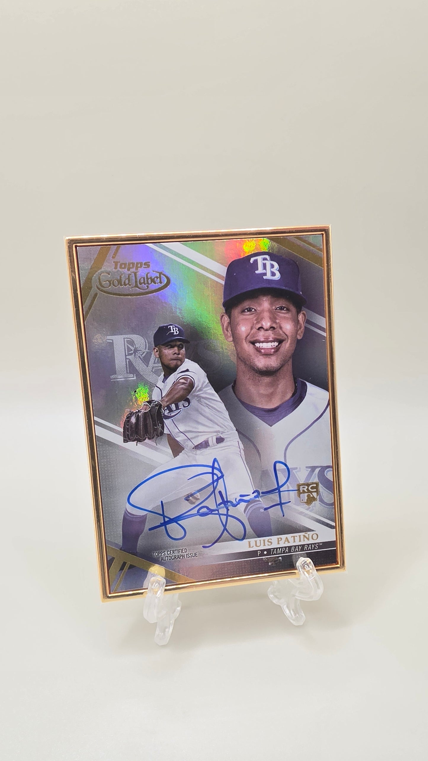 2021 Topps Gold Label Luis Patino Metal Framed Auto Card # FA-LP