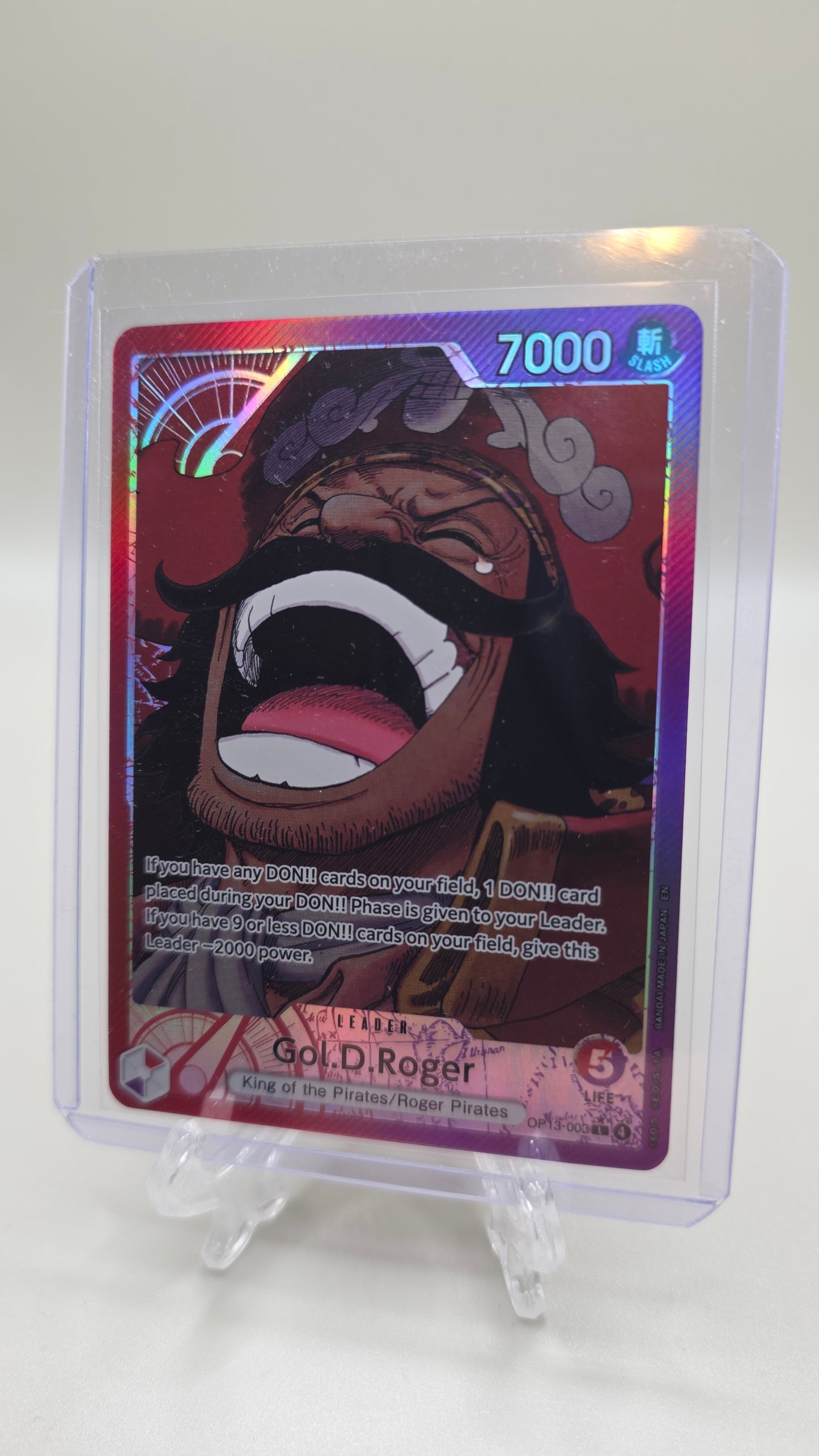 Gol.D.Roger OP13-003 L⭐ Alt Art One Piece TCG (Carrying on his Will set) English
